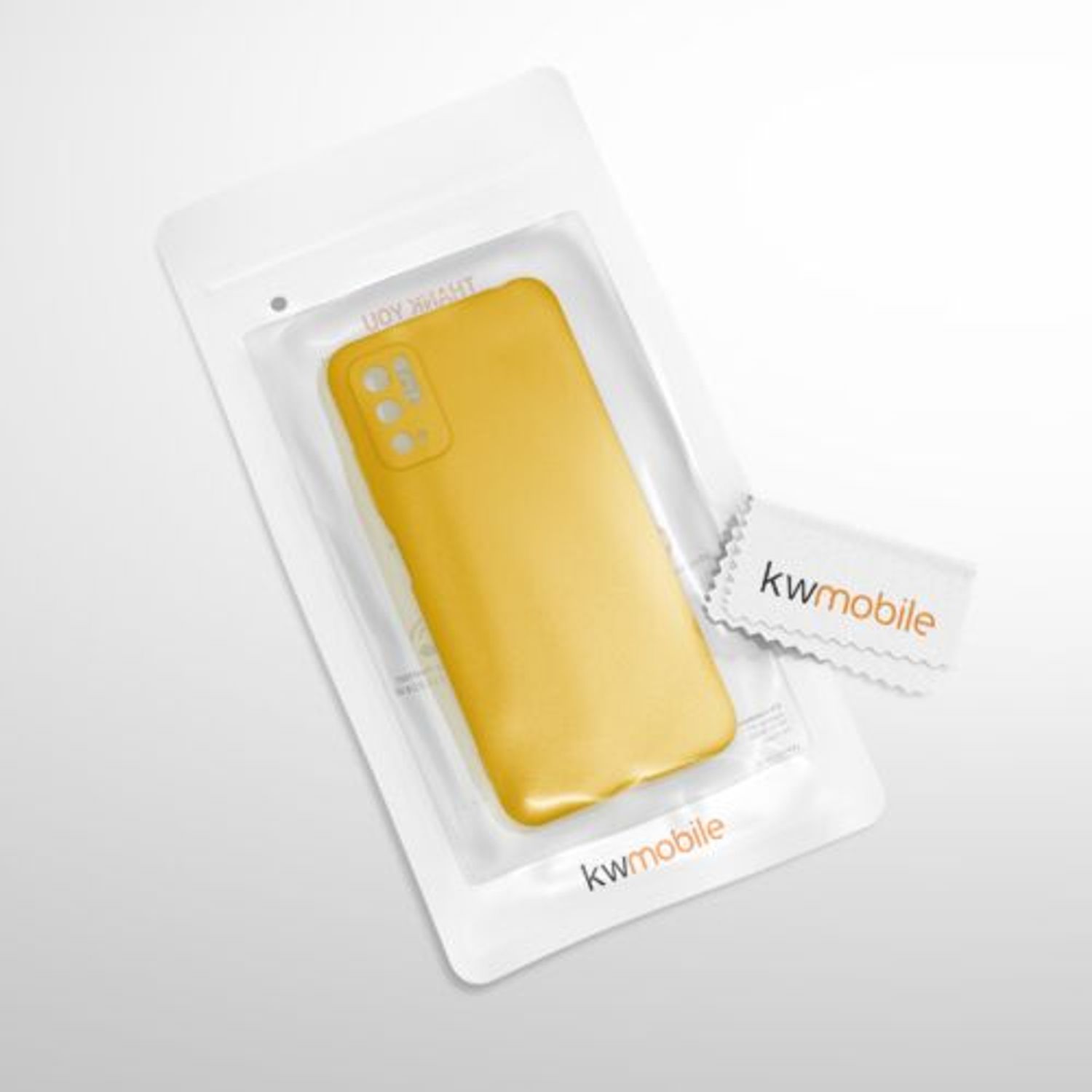 Husa pentru Xiaomi Poco M3 Pro 5G, Silicon, Galben, 55363.143 fotografia produsului View 9 L