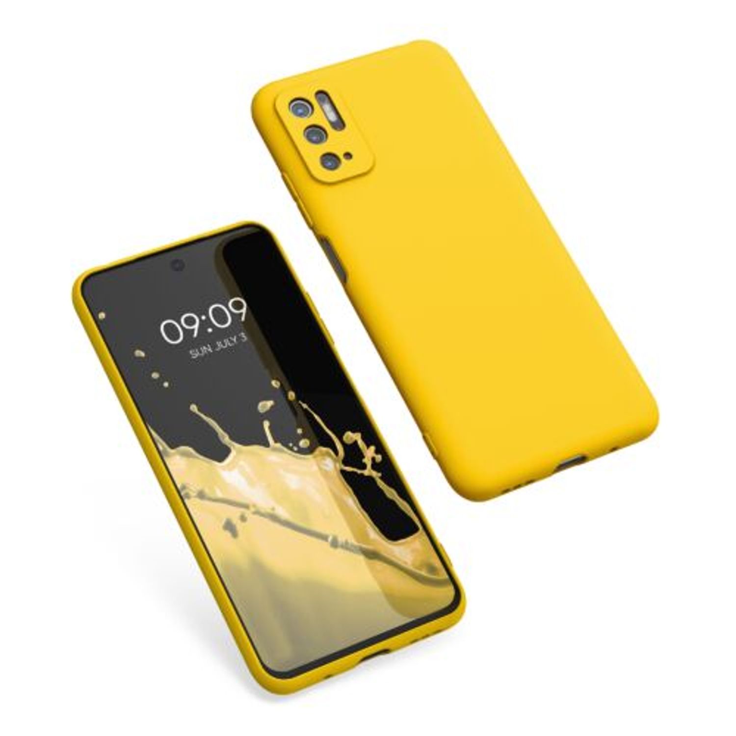 Husa pentru Xiaomi Poco M3 Pro 5G, Silicon, Galben, 55363.143 fotografia produsului View 2 L