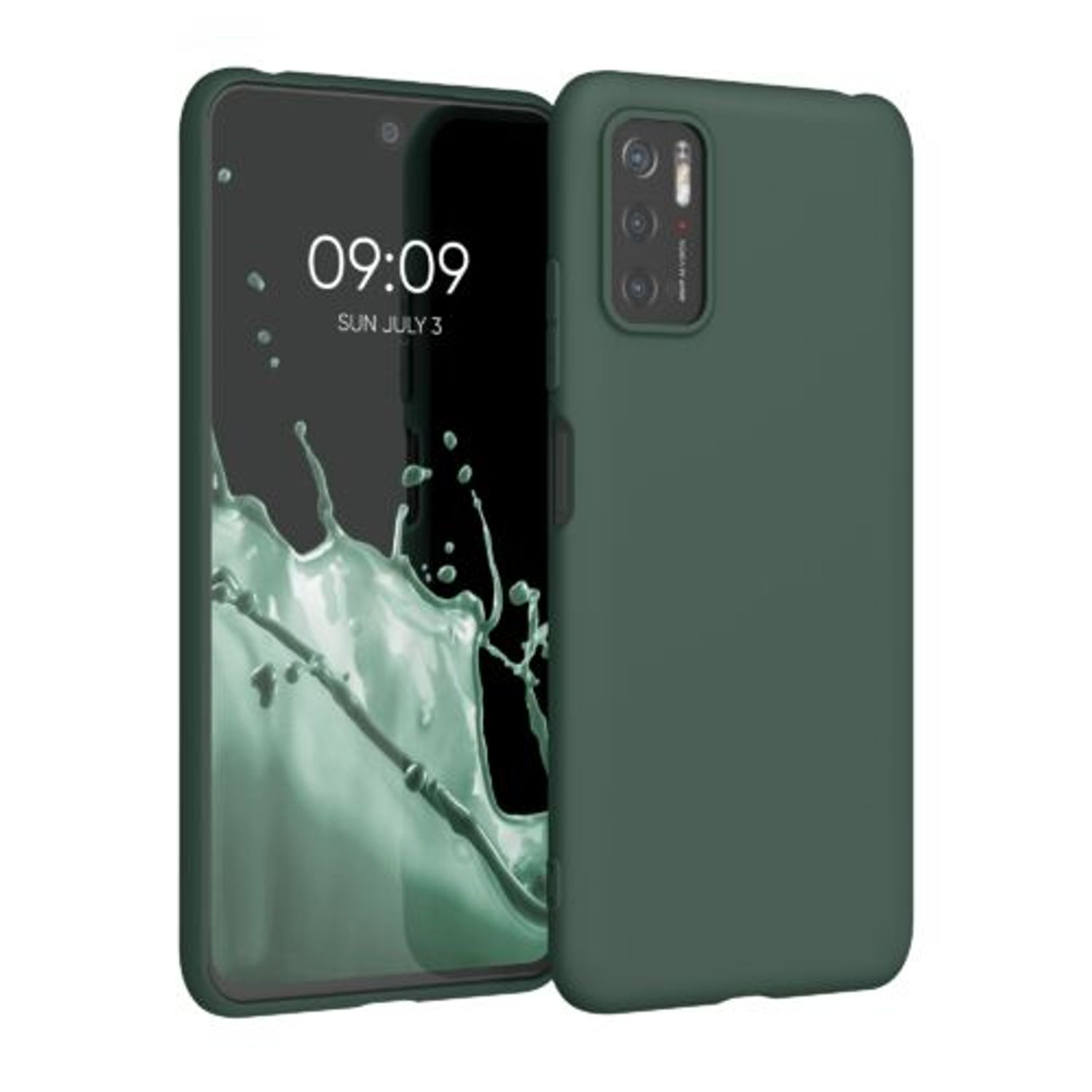 Husa pentru Xiaomi Poco M3 Pro 5G, Silicon, Verde, 55363.169 fotografia produsului