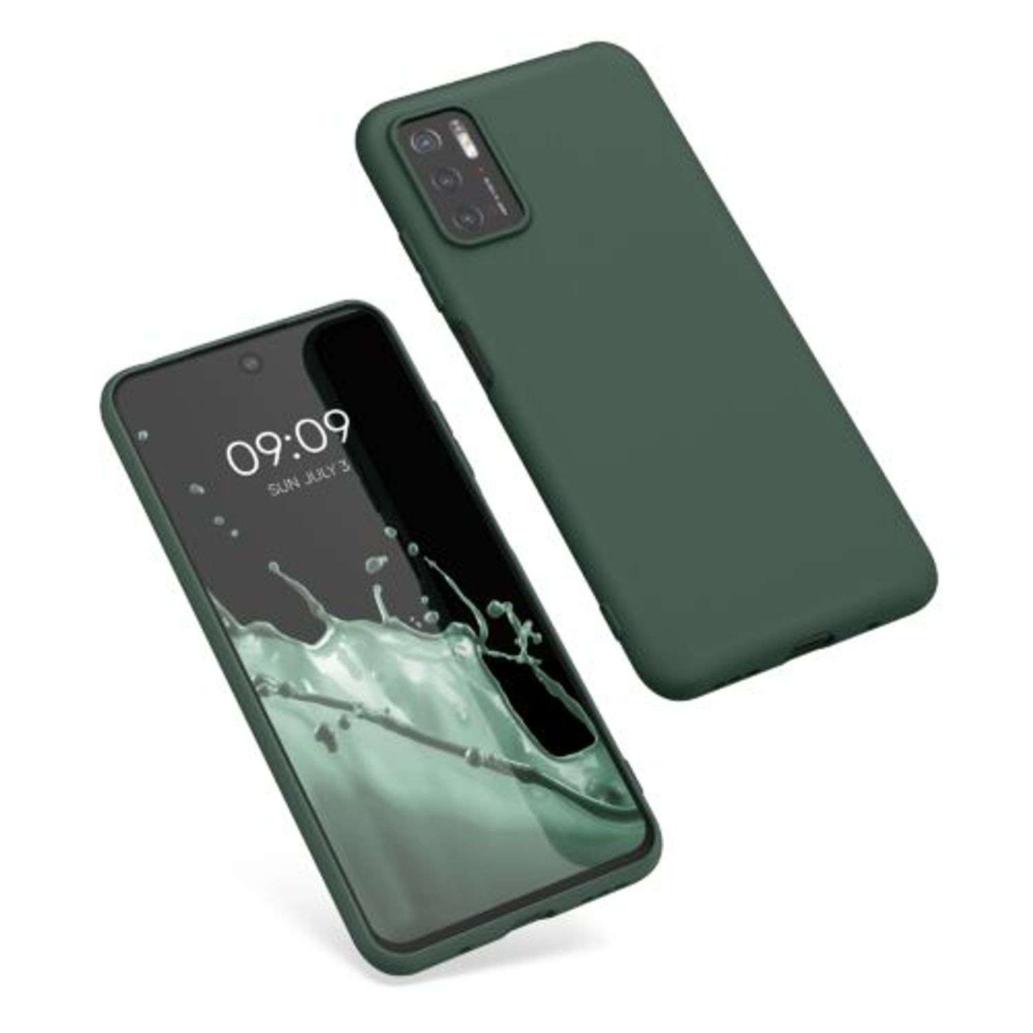 Husa pentru Xiaomi Poco M3 Pro 5G, Silicon, Verde, 55363.169 fotografia produsului View 2 L