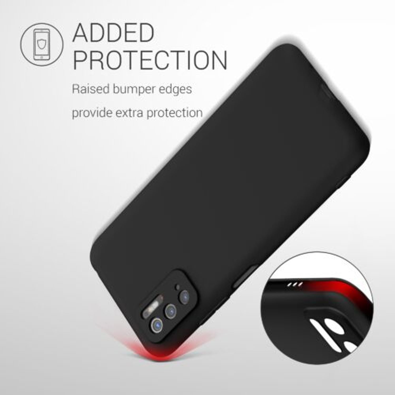 Husa pentru Xiaomi Poco M3 Pro 5G, Silicon, Negru, 55363.47 fotografia produsului View 7 L