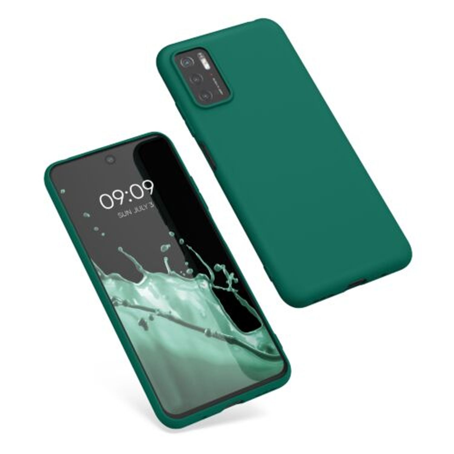 Husa pentru Xiaomi Poco M3 Pro 5G, Silicon, Verde, 55363.184 fotografia produsului View 2 L