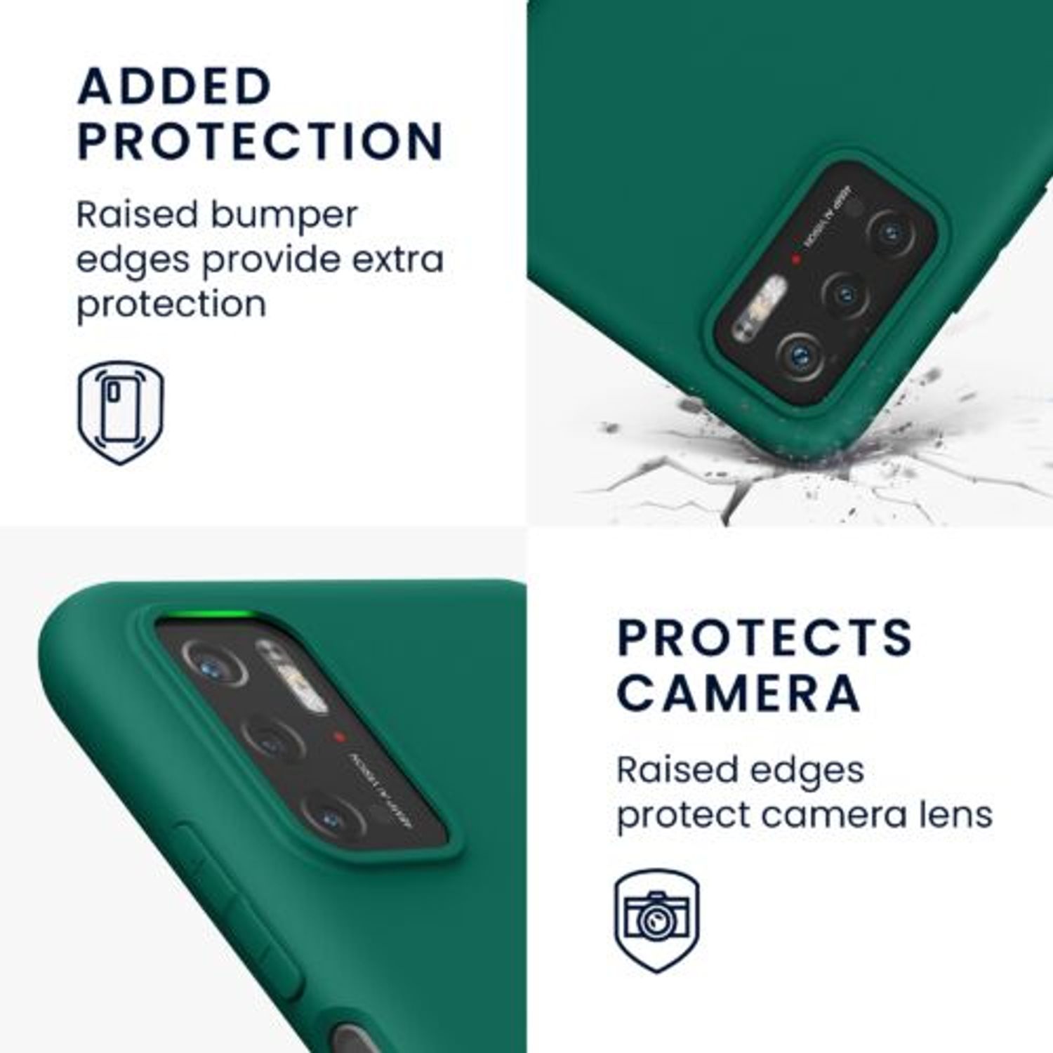 Husa pentru Xiaomi Poco M3 Pro 5G, Silicon, Verde, 55363.184 fotografia produsului View 6 L