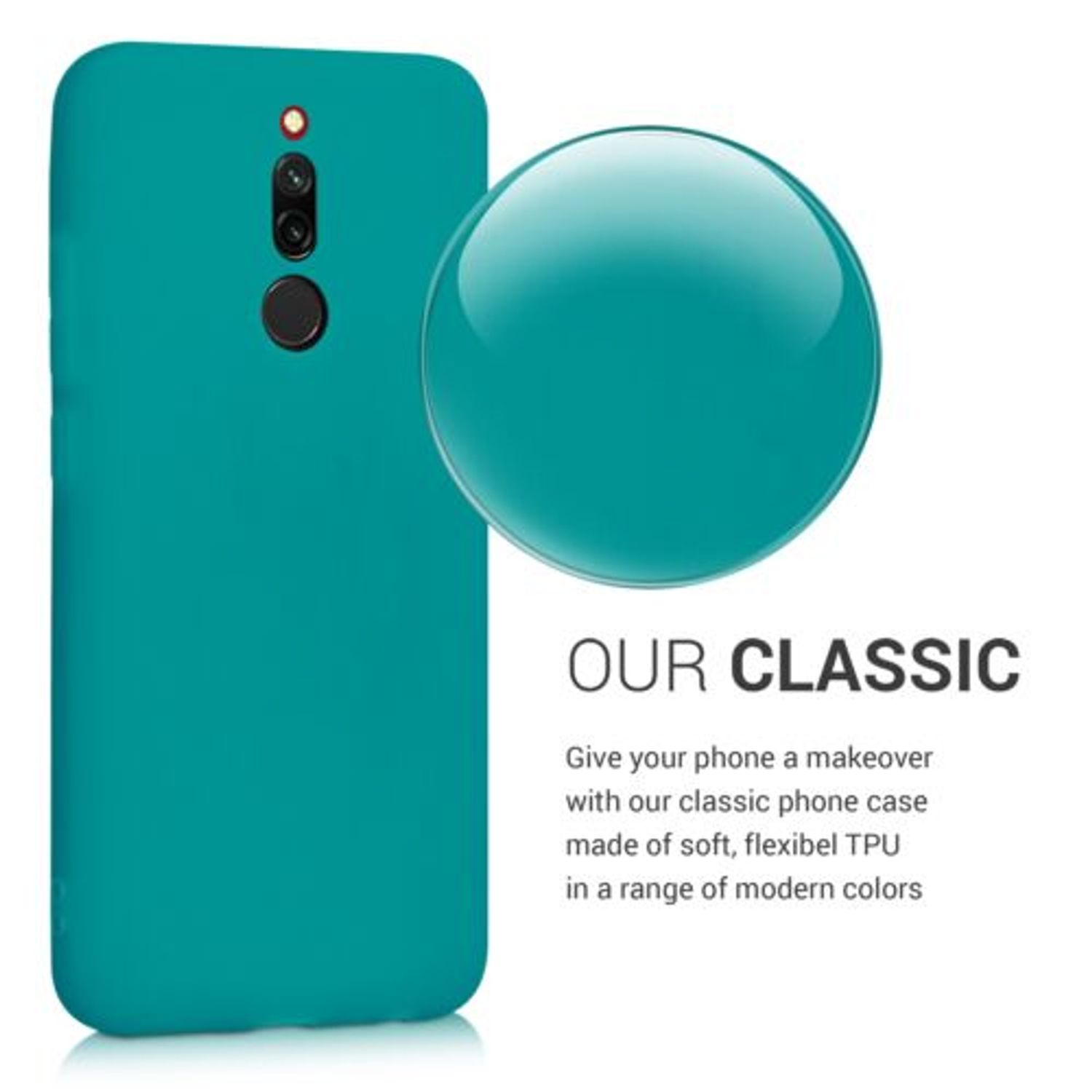 Husa pentru Xiaomi Redmi 8, Silicon, Verde, 50640.57 fotografia produsului View 4 L