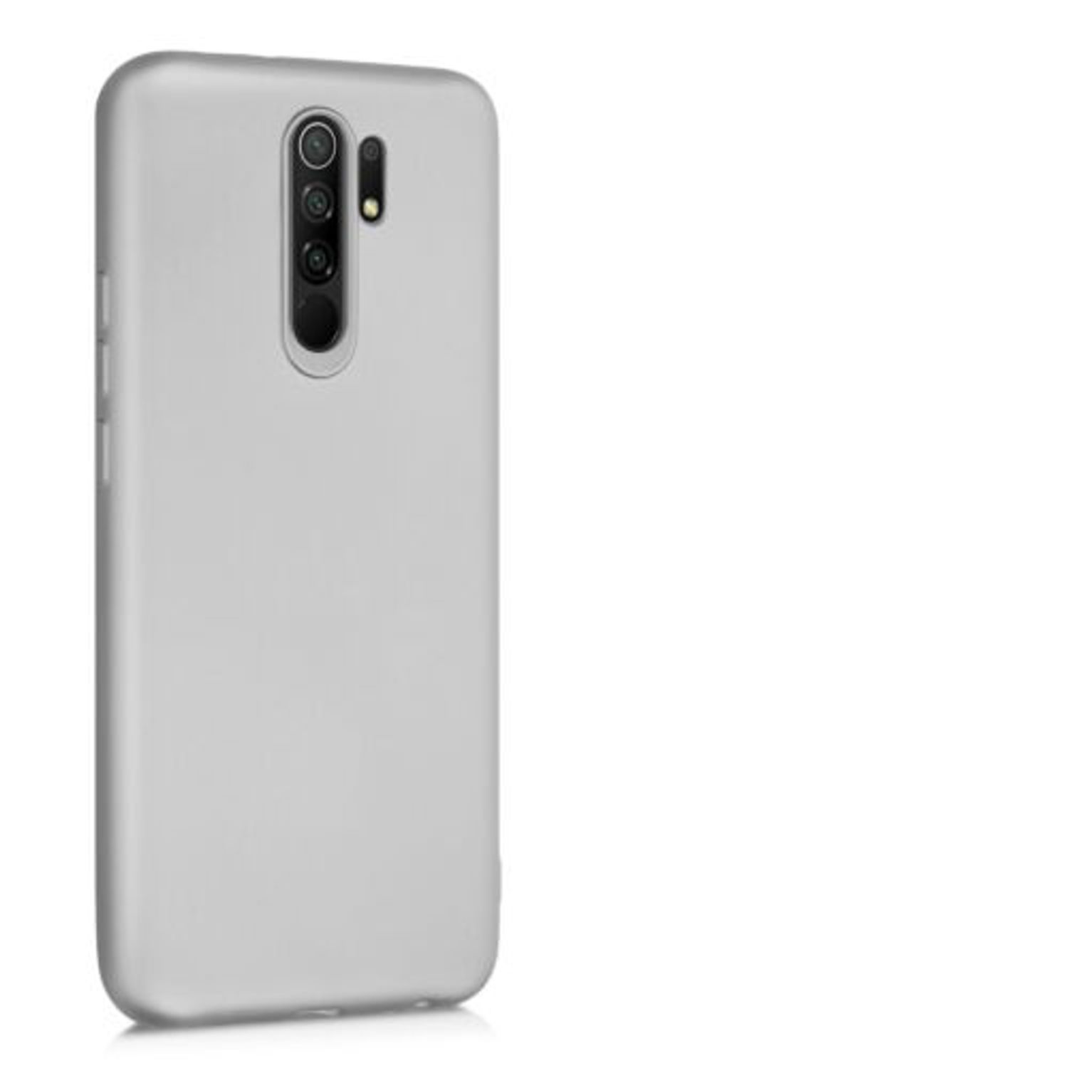 Husa pentru Xiaomi Redmi 9, Silicon, Silver, 53270.67 fotografia produsului View 8 L