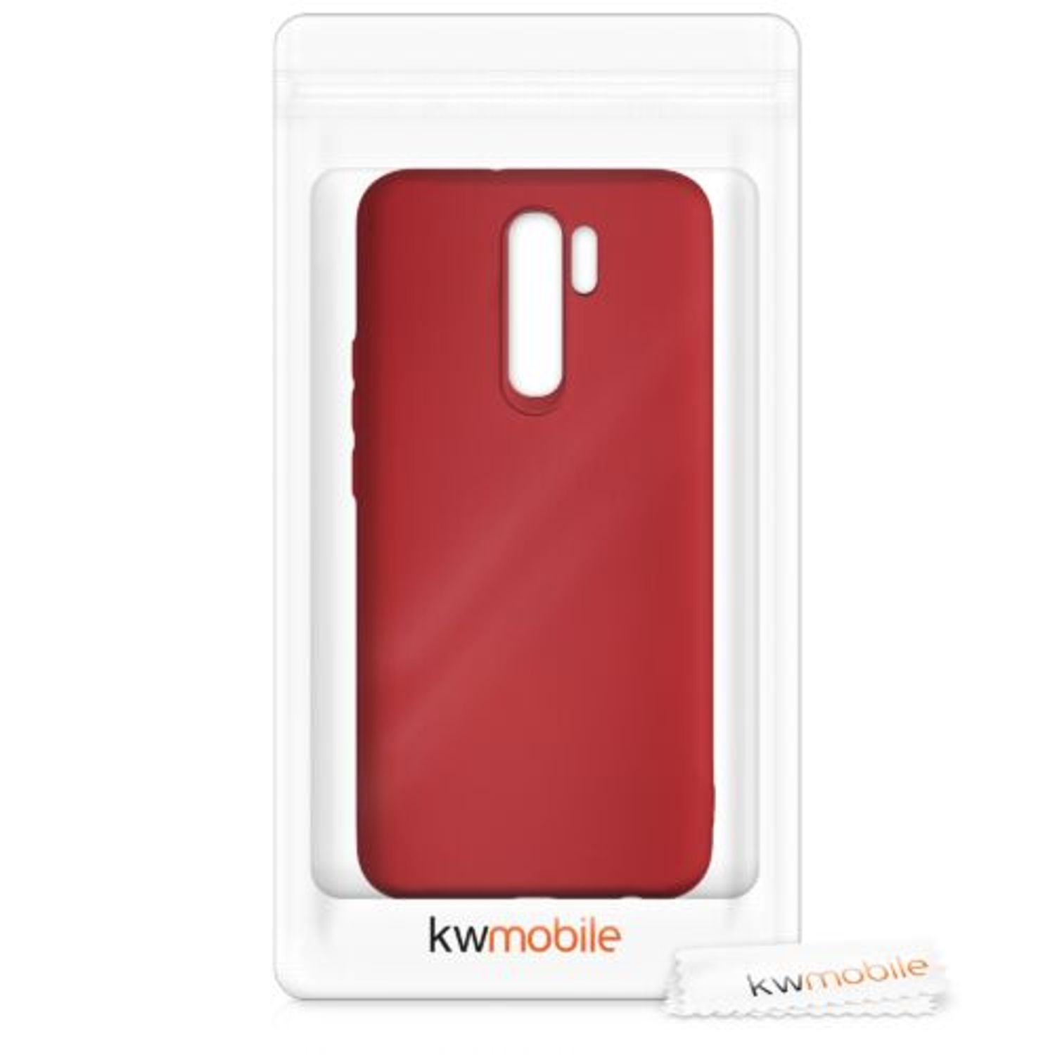 Husa pentru Xiaomi Redmi 9, Silicon, Rosu, 53270.36 fotografia produsului View 8 L