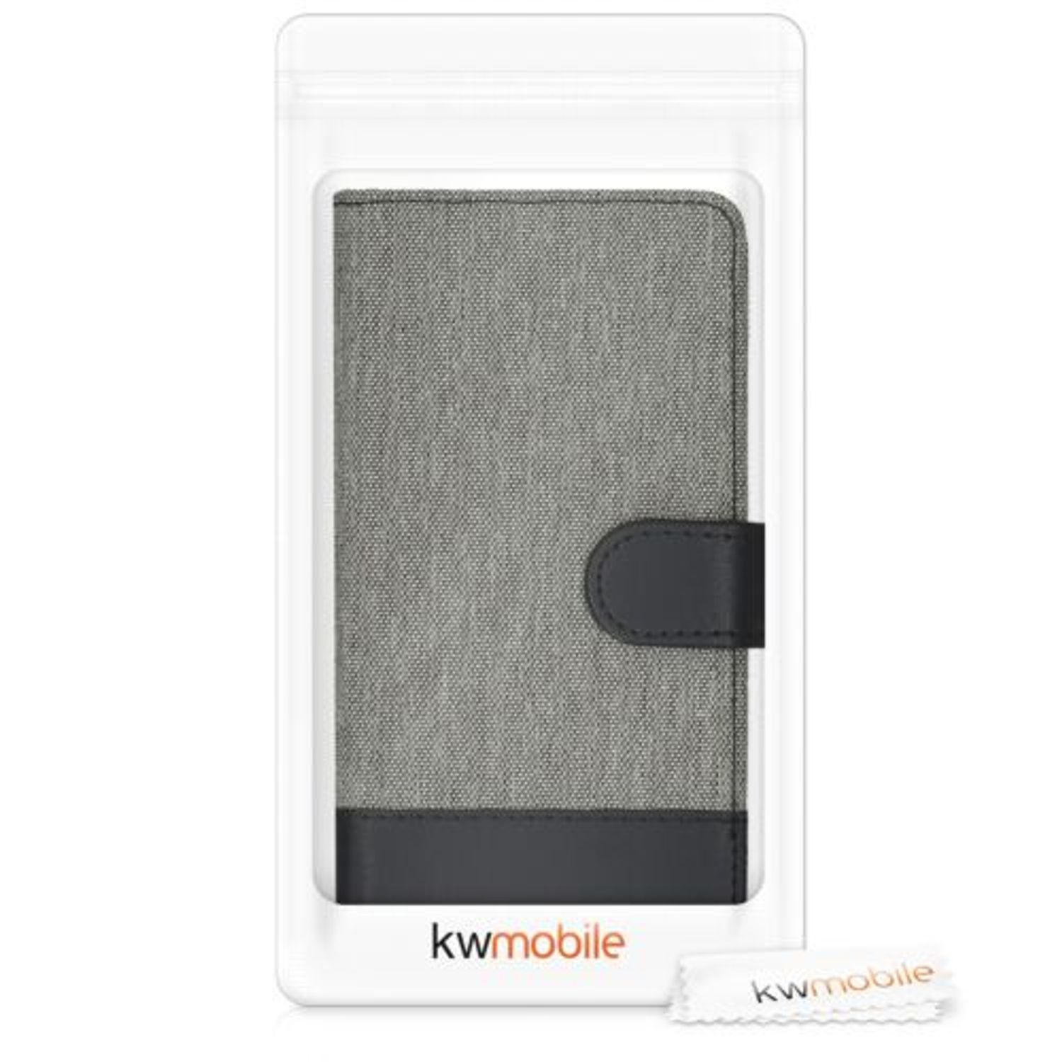 Husa pentru Xiaomi Redmi 9C, Textil, Gri, 54457.22 fotografia produsului View 7 L