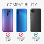Husa pentru Xiaomi Redmi 9C, Textil, Gri, 54457.22 fotografia produsului View 4 S