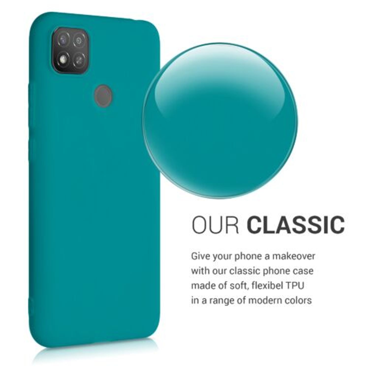 Husa pentru Xiaomi Redmi 9C, Silicon, Verde, 52850.57 fotografia produsului View 6 L