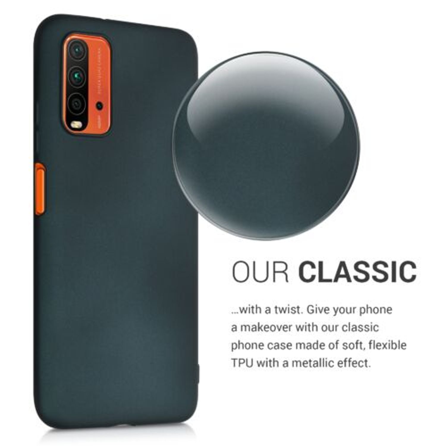 Husa pentru Xiaomi Redmi 9T, Silicon, Verde, 54338.14 fotografia produsului View 6 L
