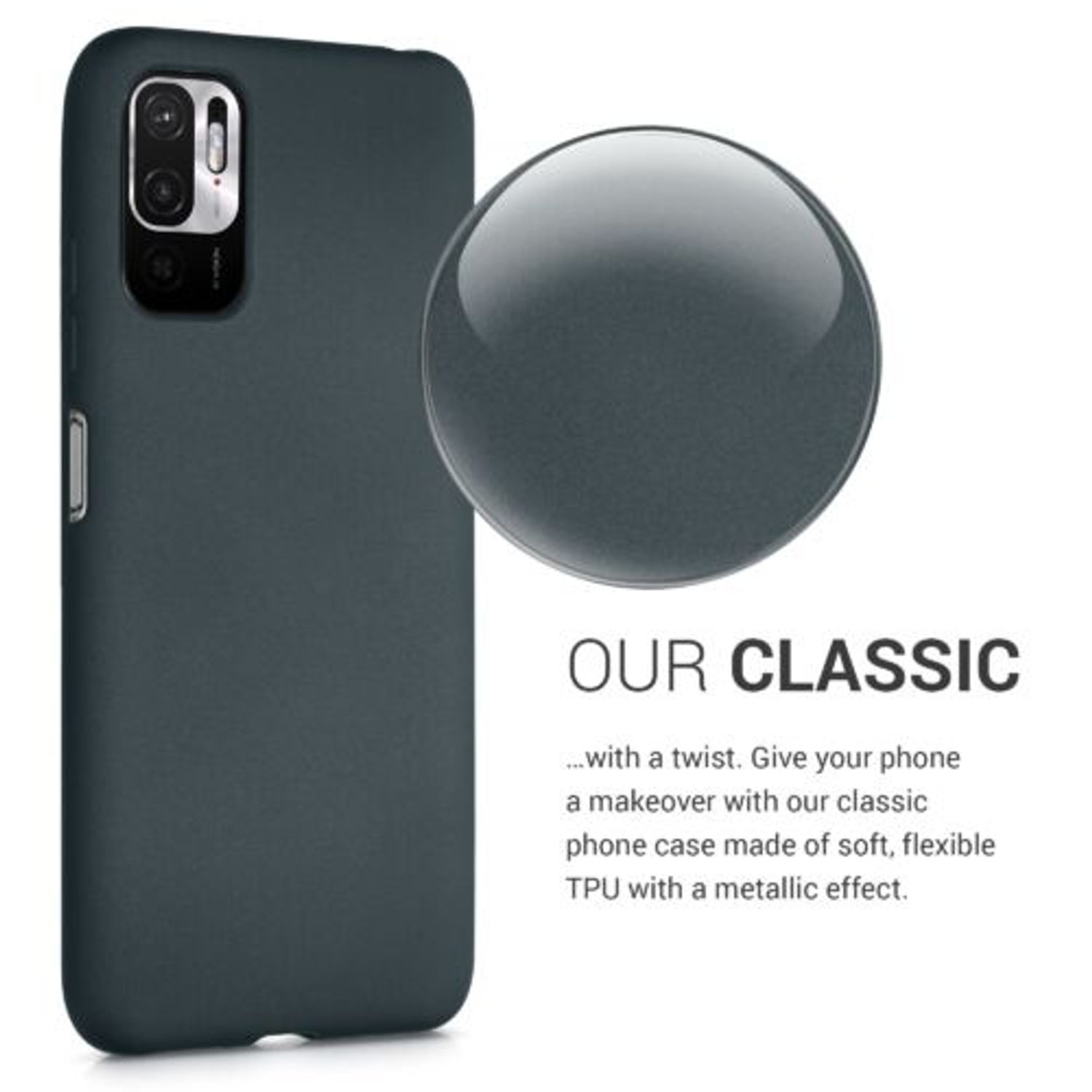 Husa pentru Xiaomi Redmi Note 10 5G, Silicon, Verde, 54949.14 fotografia produsului View 6 L