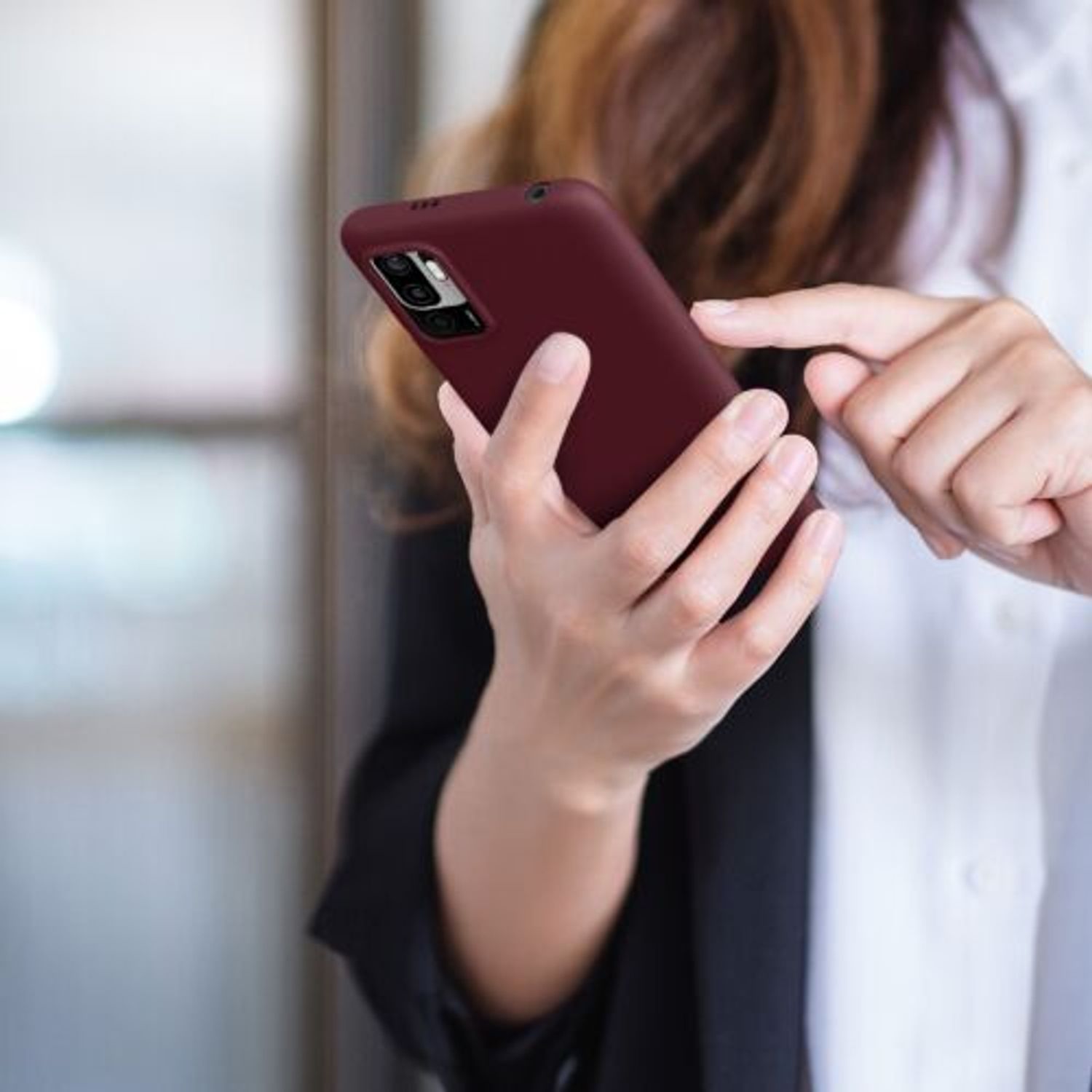 Husa pentru Xiaomi Redmi Note 10 5G, Silicon, Violet, 54947.190 fotografia produsului View 16 L