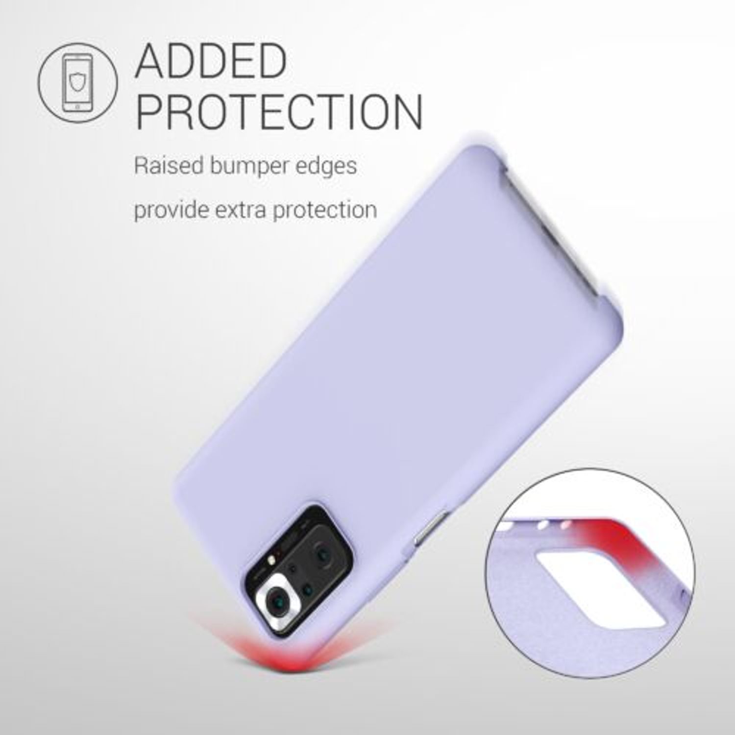 Husa pentru Xiaomi Redmi Note 10 Pro, Silicon, Mov, 54553.139 fotografia produsului View 2 L