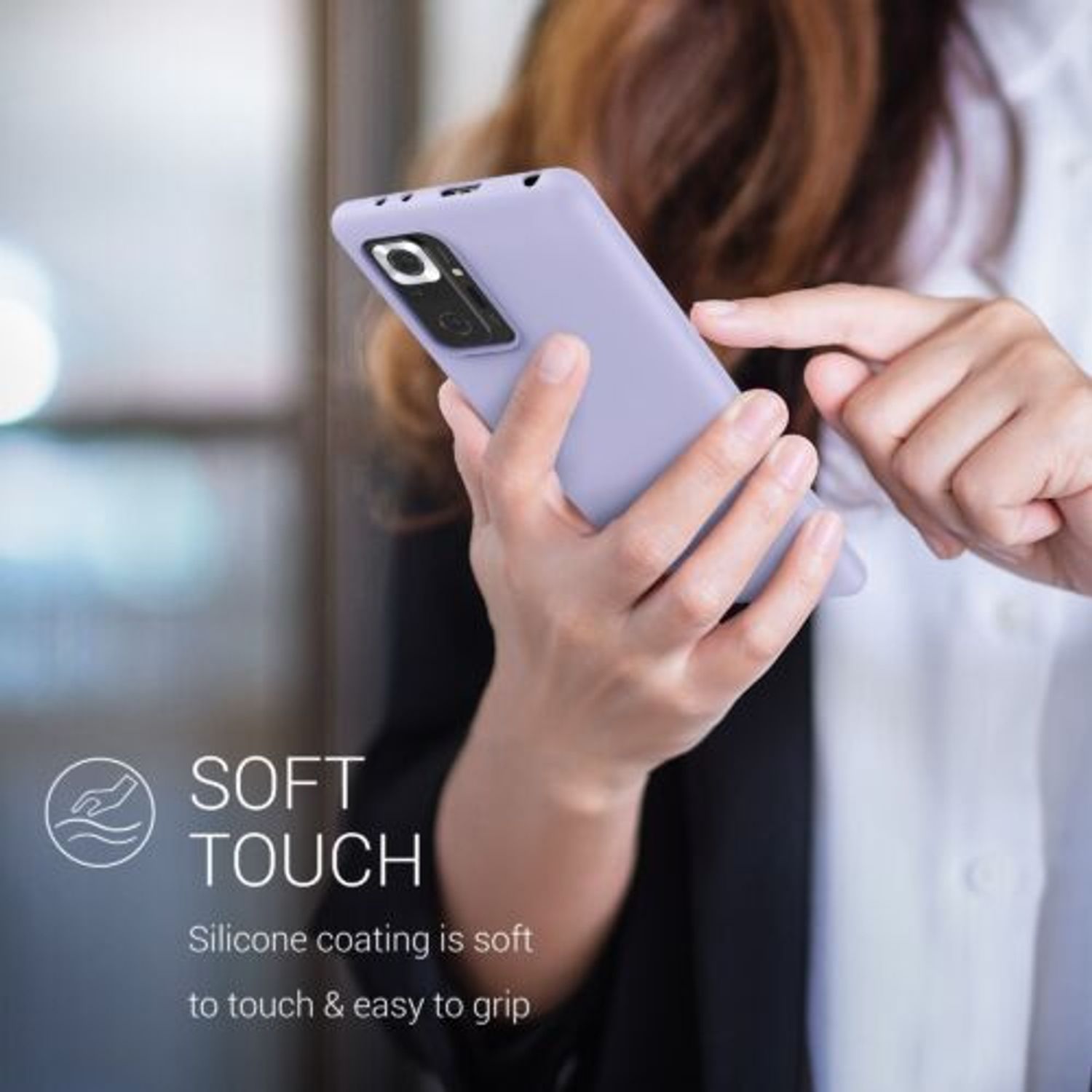 Husa pentru Xiaomi Redmi Note 10 Pro, Silicon, Mov, 54553.139 fotografia produsului View 8 L