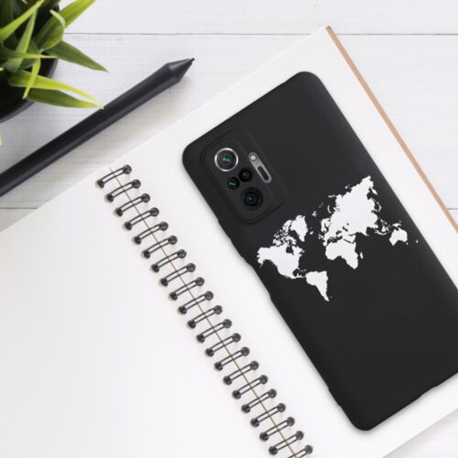Husa pentru Xiaomi Redmi Note 10 Pro, Silicon, Negru, 54555.02 fotografia produsului View 3 L