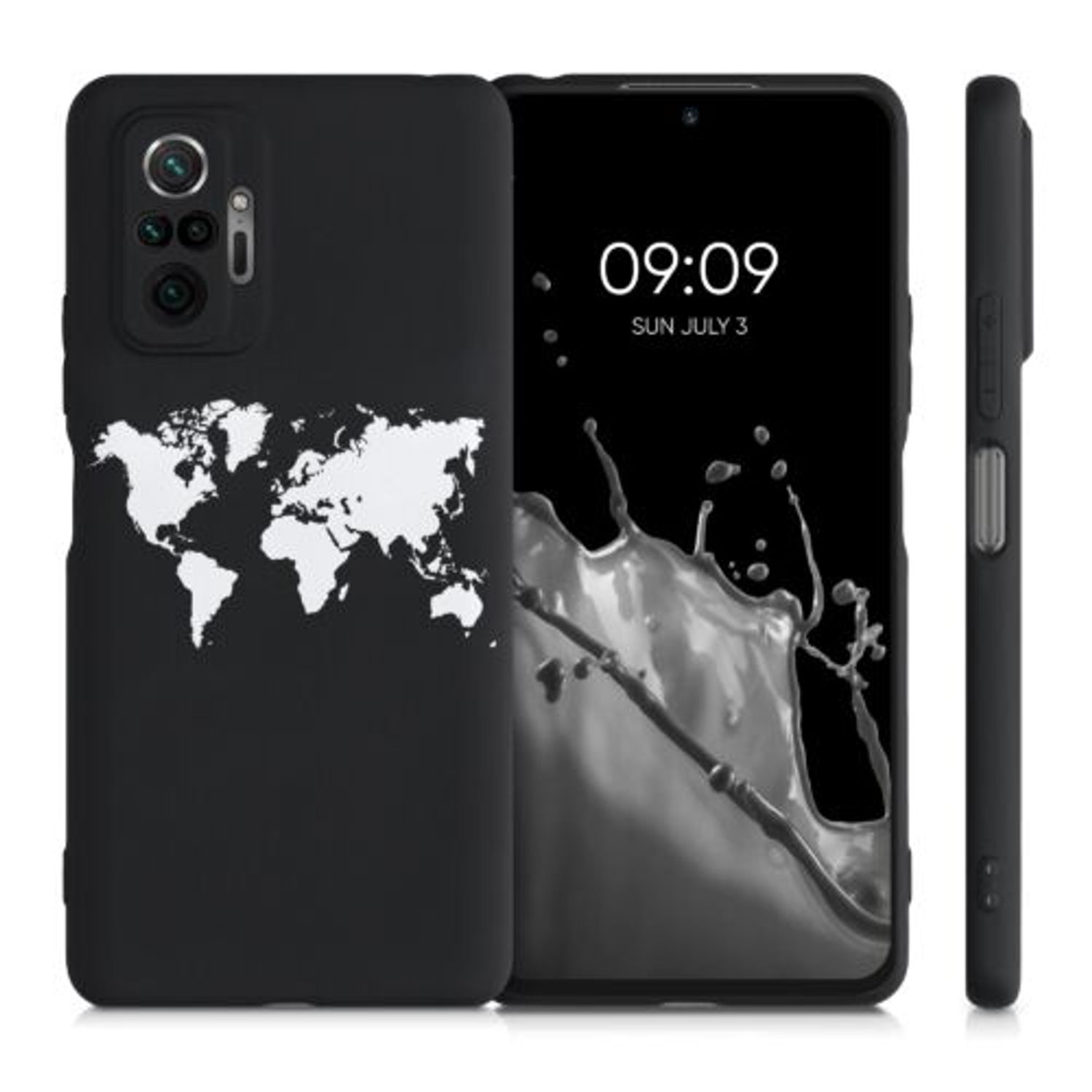 Husa pentru Xiaomi Redmi Note 10 Pro, Silicon, Negru, 54555.02 fotografia produsului View 2 L