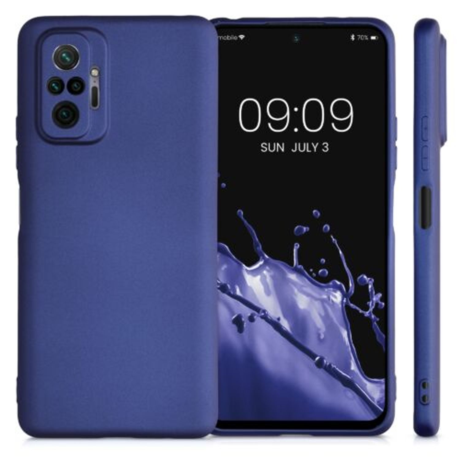 Husa pentru Xiaomi Redmi Note 10 Pro, Silicon, Albastru, 54552.64 fotografia produsului View 2 L