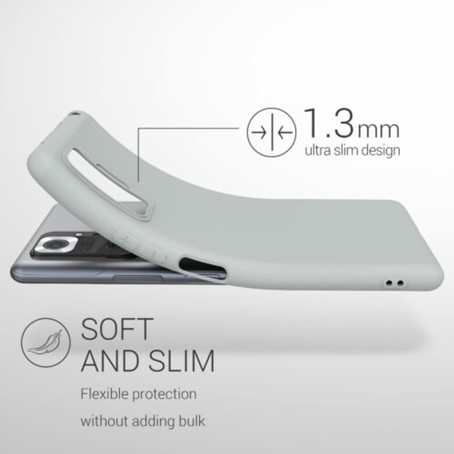 Husa pentru Xiaomi Redmi Note 10 Pro, Silicon, Verde, 54551.70 fotografia produsului View 3 L
