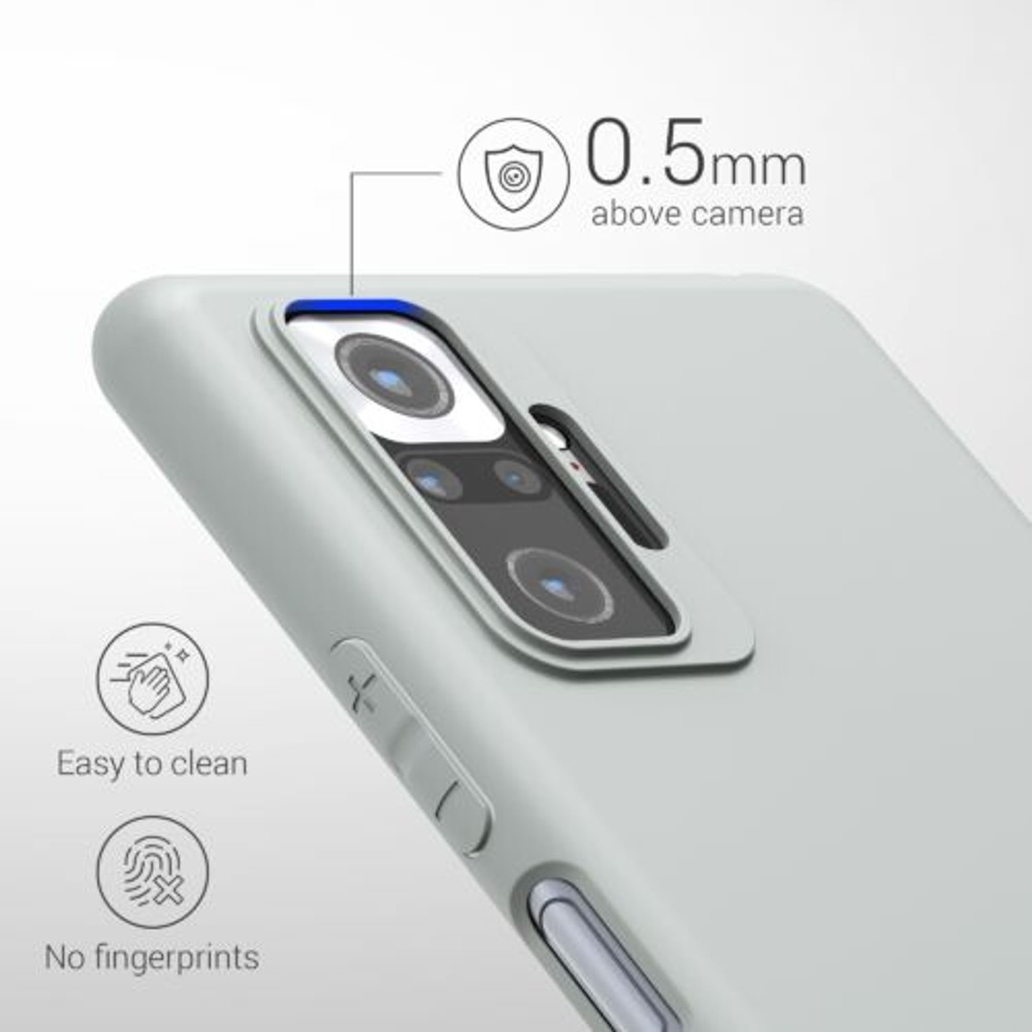 Husa pentru Xiaomi Redmi Note 10 Pro, Silicon, Verde, 54551.70 fotografia produsului View 4 L