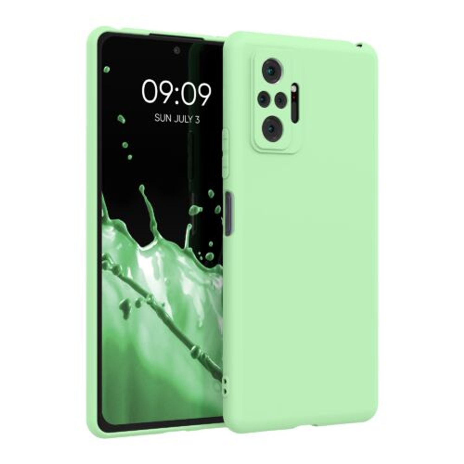 Husa pentru Xiaomi Redmi Note 10 Pro, Silicon, Verde, 54551.50 fotografia produsului