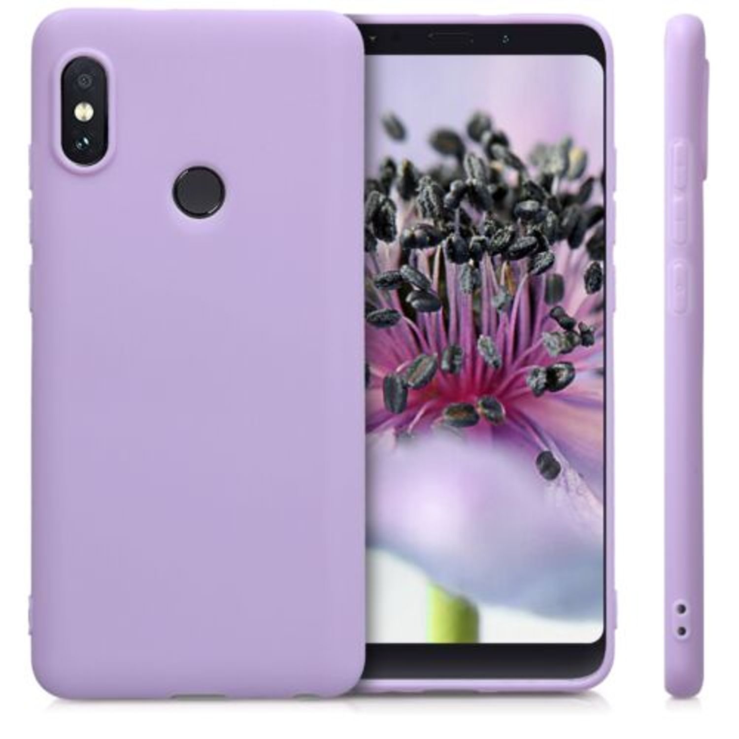 Husa pentru Xiaomi Redmi Note 5, Silicon, Mov, 44664.108 fotografia produsului View 7 L