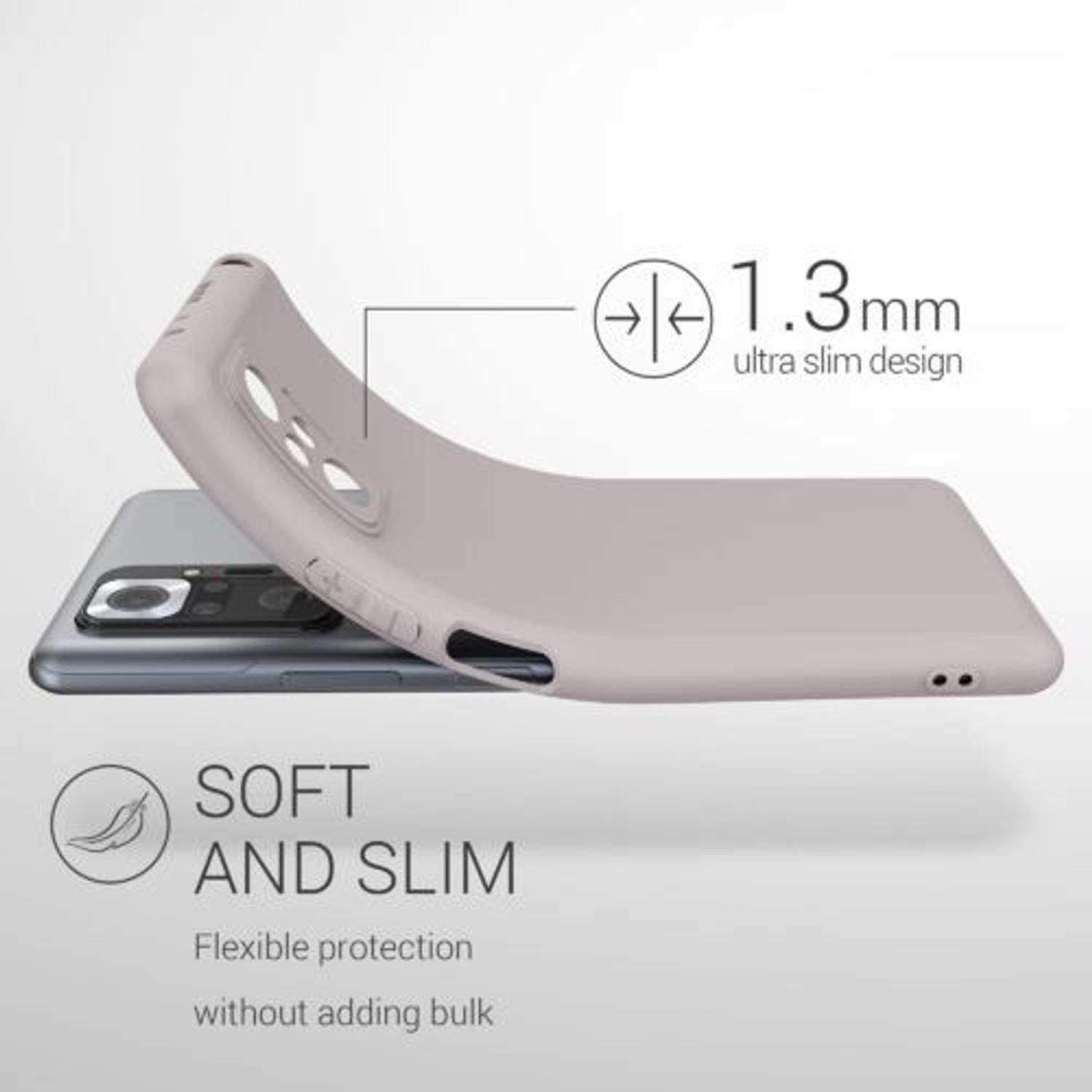 Husa pentru Xiaomi Redmi Note 10 Pro, Silicon, Mov, 54551.192 fotografia produsului View 3 L