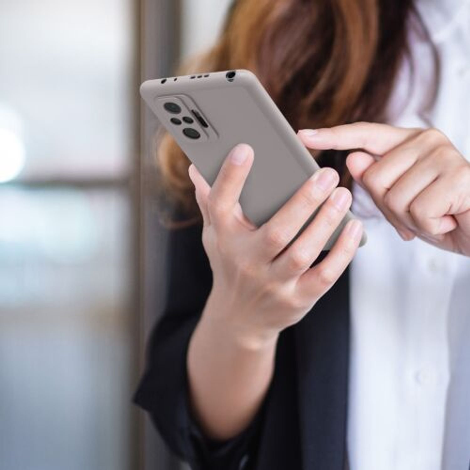 Husa pentru Xiaomi Redmi Note 10 Pro, Silicon, Mov, 54551.192 fotografia produsului View 5 L