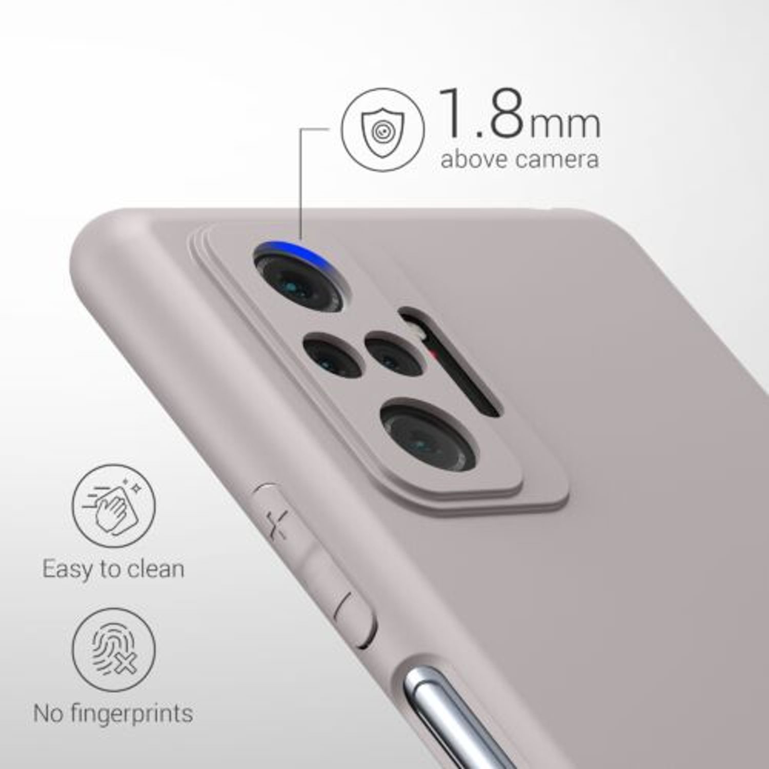 Husa pentru Xiaomi Redmi Note 10 Pro, Silicon, Mov, 54551.192 fotografia produsului View 6 L