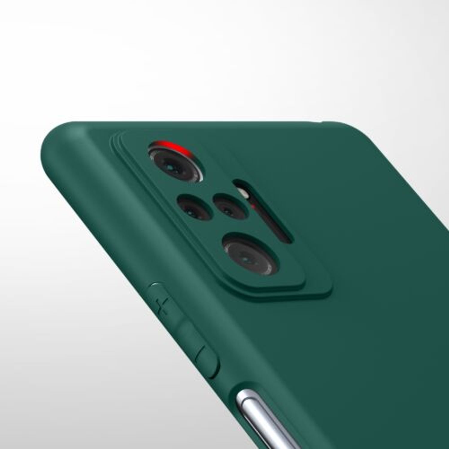 Husa pentru Xiaomi Redmi Note 10 Pro, Silicon, Verde, 54551.184 fotografia produsului View 9 L