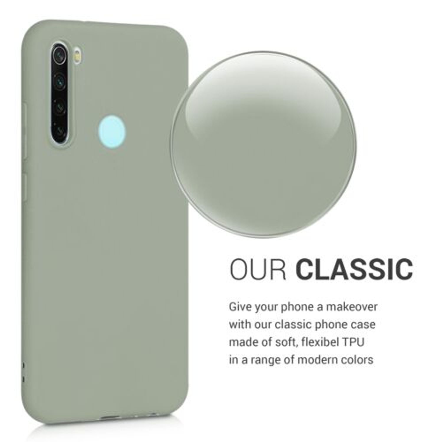 Husa pentru Xiaomi Redmi Note 8, Silicon, Verde, 50180.172 fotografia produsului View 5 L
