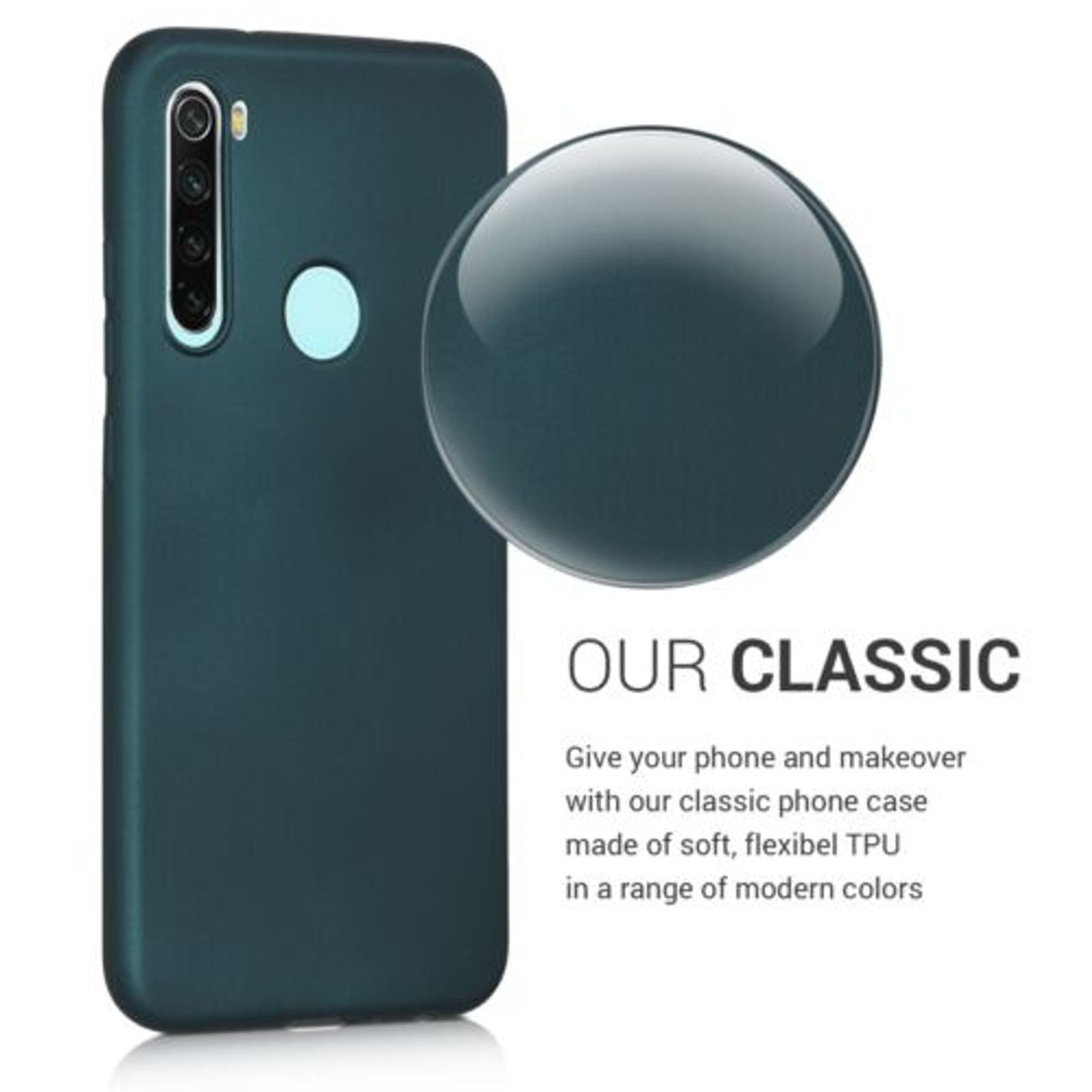 Husa pentru Xiaomi Redmi Note 8, Silicon, Verde, 50181.14 fotografia produsului View 4 L