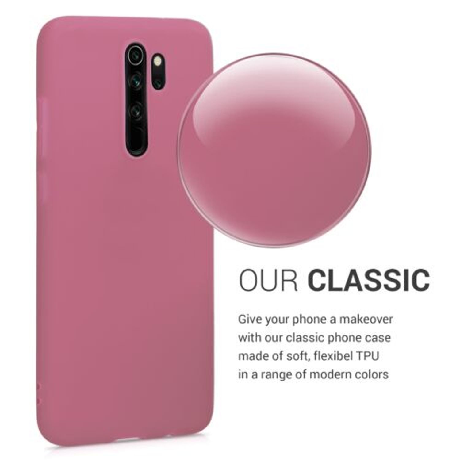 Husa pentru Xiaomi Redmi Note 8 Pro, Silicon, Roz, 50242.167 fotografia produsului View 4 L