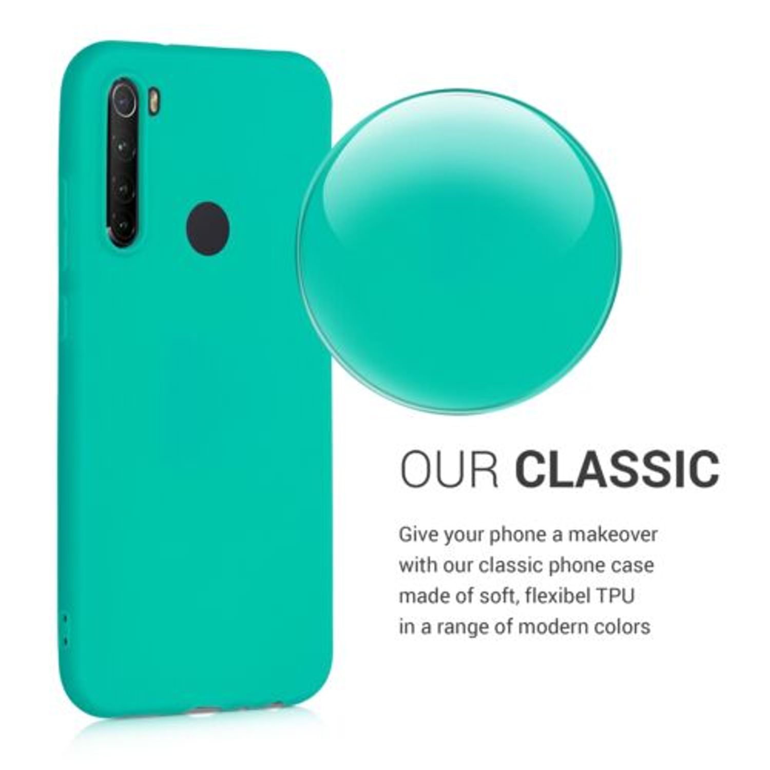 Husa pentru Xiaomi Redmi Note 8, Silicon, Verde, 50190.126 fotografia produsului View 5 L