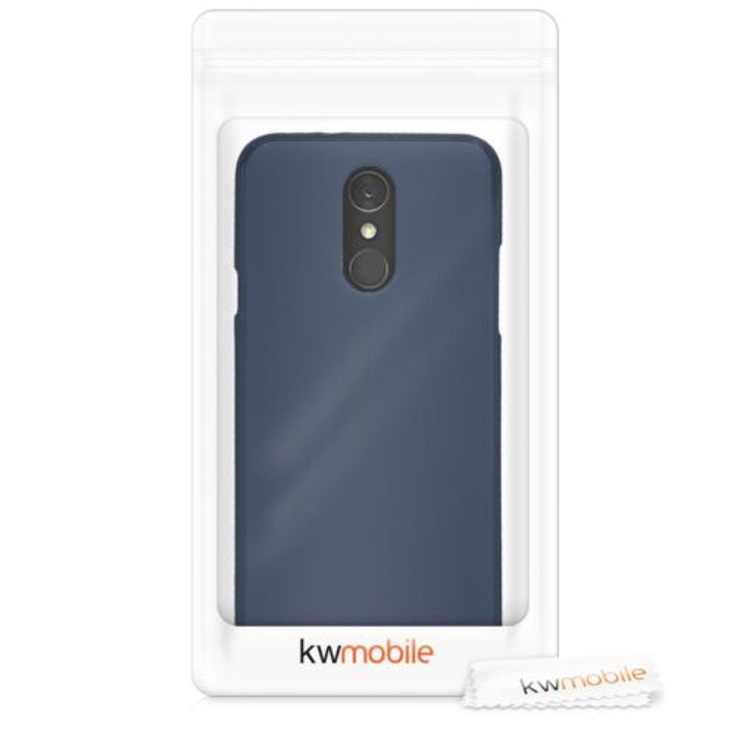 Husa pentru LG Q7/Q7 Plus/Q7a, Silicon, Albastru, 45238.53 fotografia produsului View 7 L