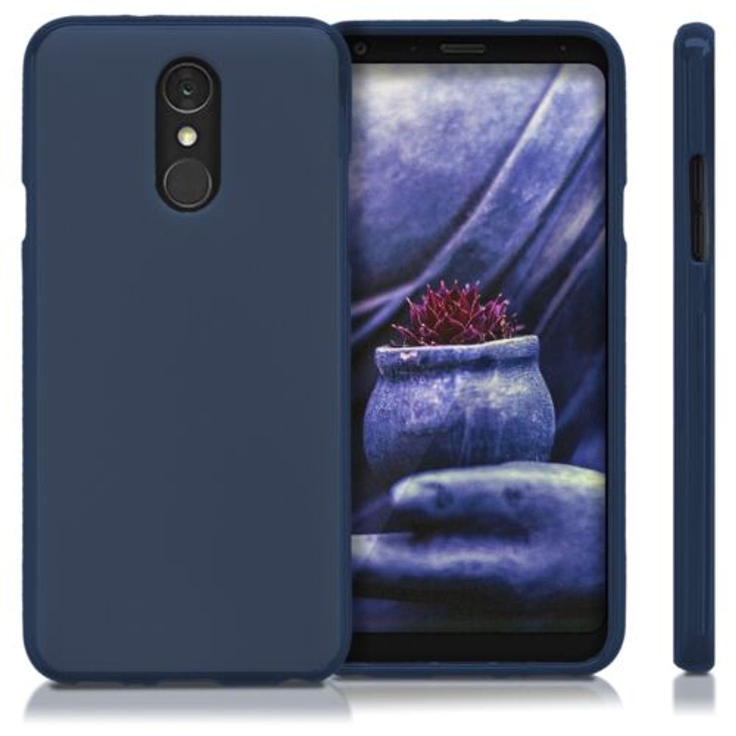 Husa pentru LG Q7/Q7 Plus/Q7a, Silicon, Albastru, 45238.53 fotografia produsului View 2 L