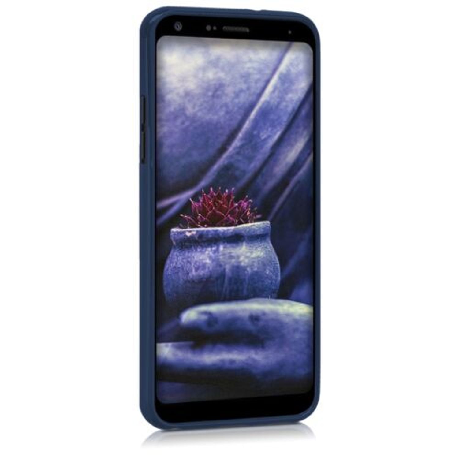 Husa pentru LG Q7/Q7 Plus/Q7a, Silicon, Albastru, 45238.53 fotografia produsului View 3 L