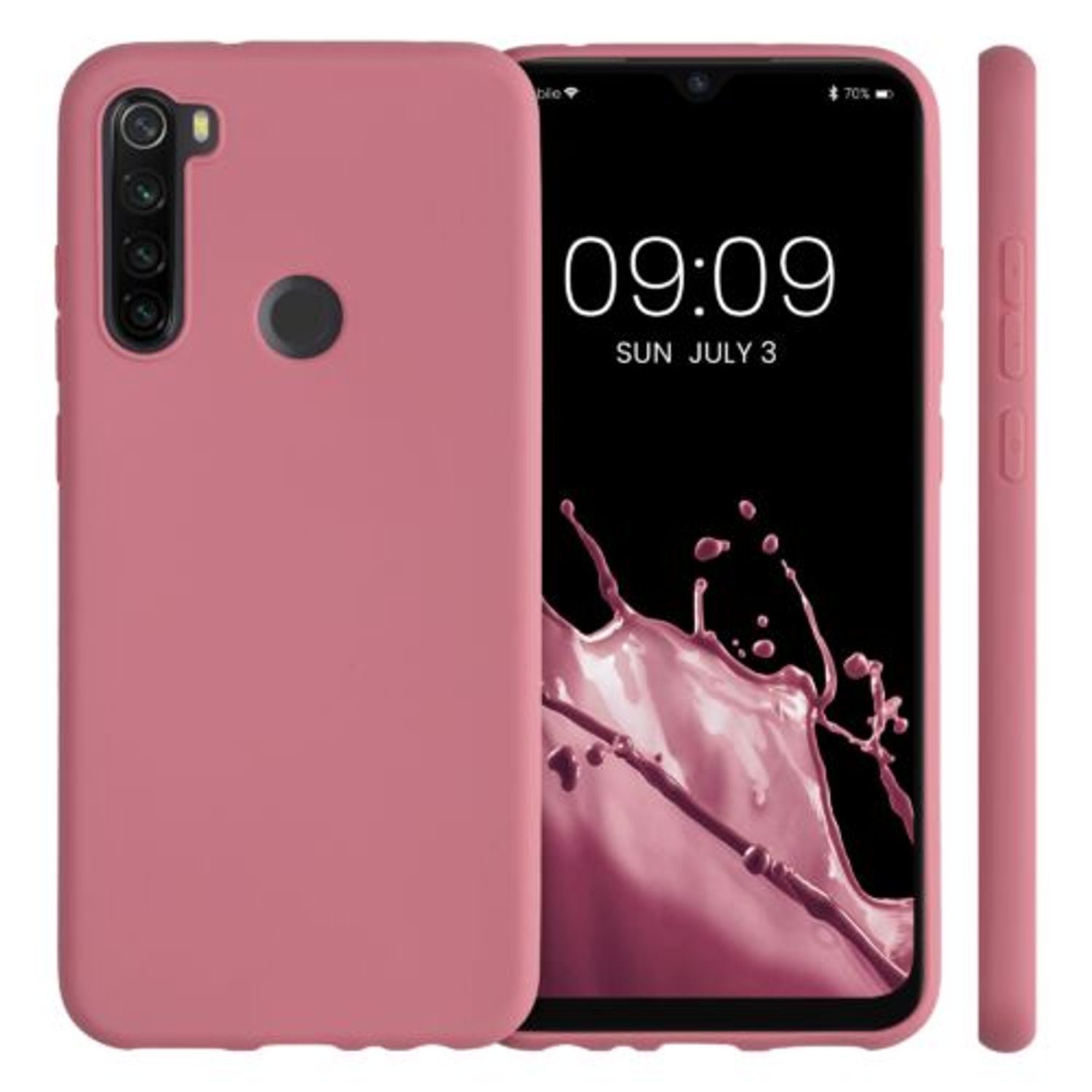 Husa pentru Xiaomi Redmi Note 8T, Silicon, Roz, 50956.167 fotografia produsului View 6 L