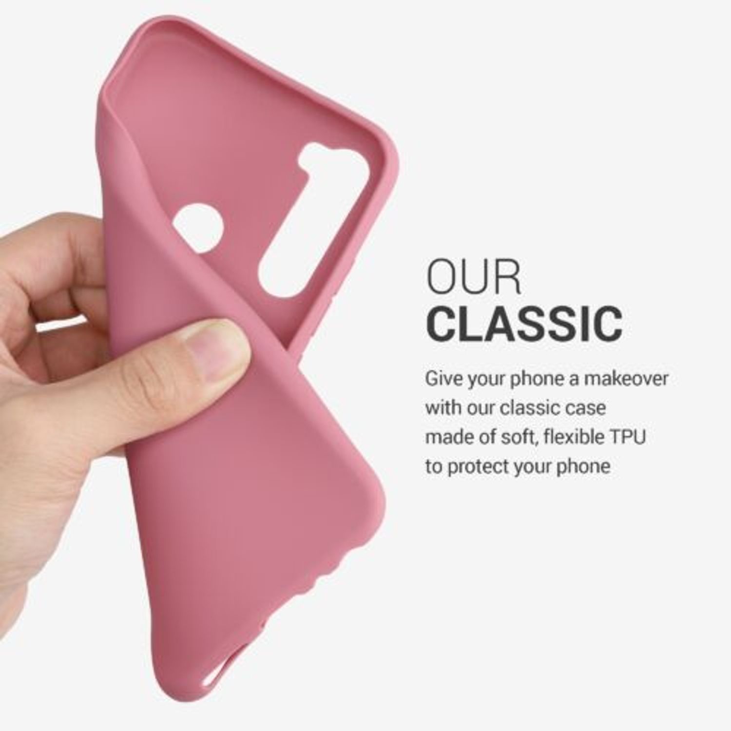 Husa pentru Xiaomi Redmi Note 8T, Silicon, Roz, 50956.167 fotografia produsului View 2 L