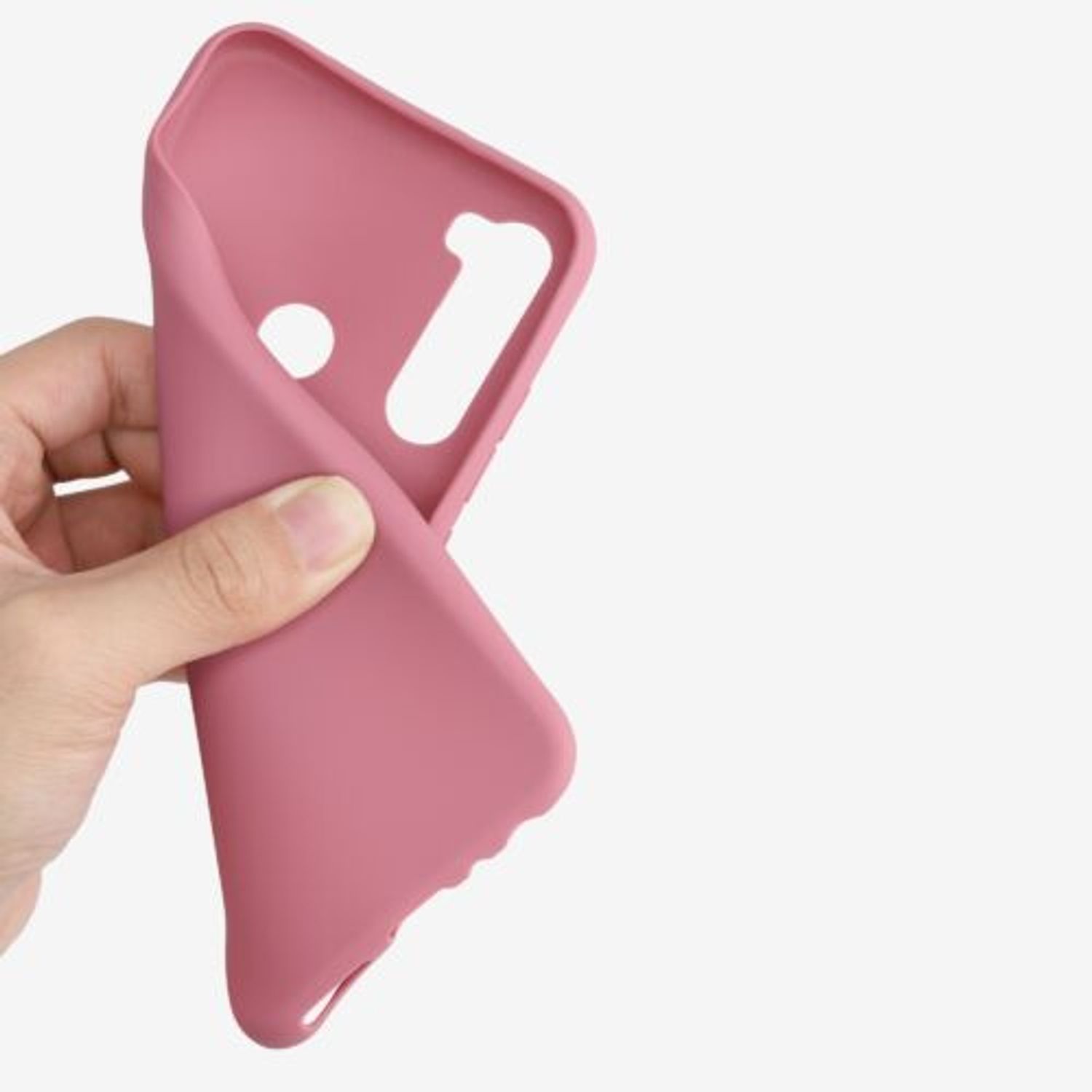 Husa pentru Xiaomi Redmi Note 8T, Silicon, Roz, 50956.167 fotografia produsului View 5 L