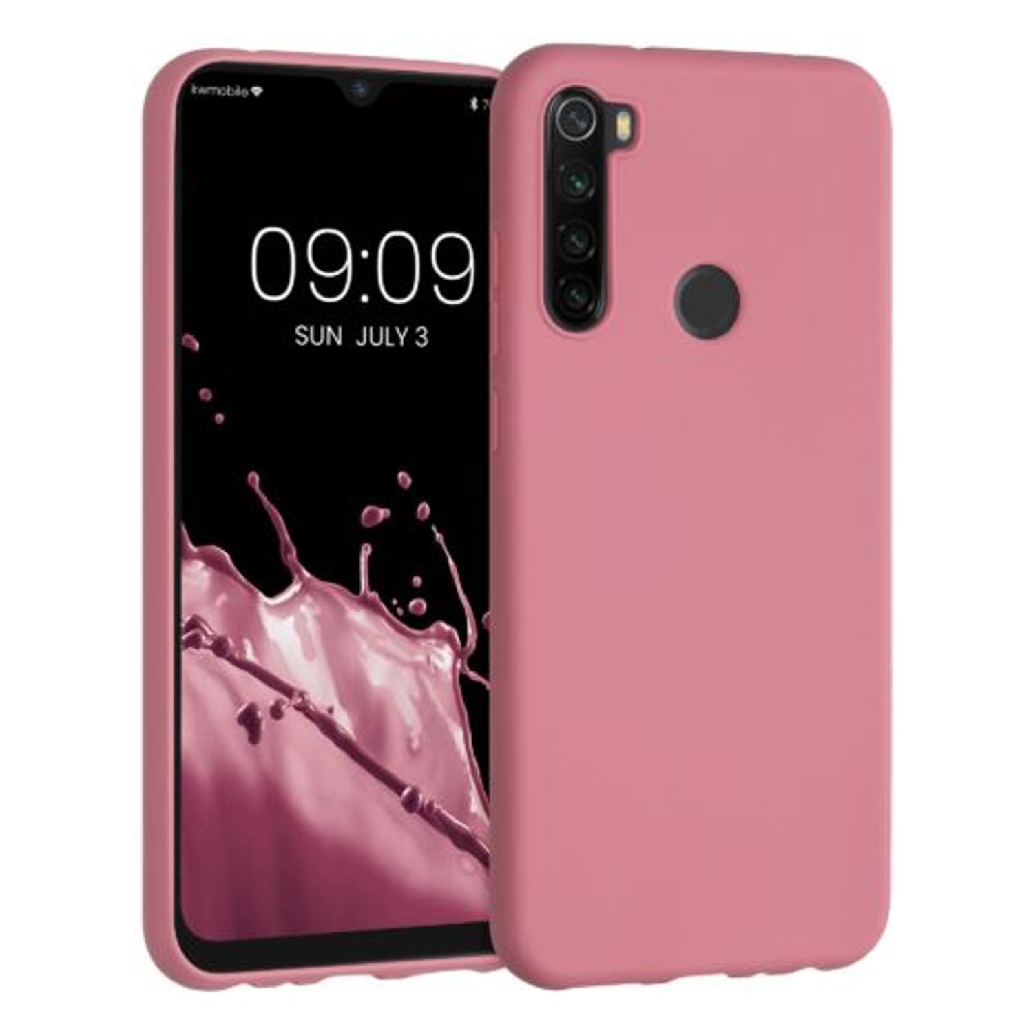 Husa pentru Xiaomi Redmi Note 8T, Silicon, Roz, 50956.167 fotografia produsului