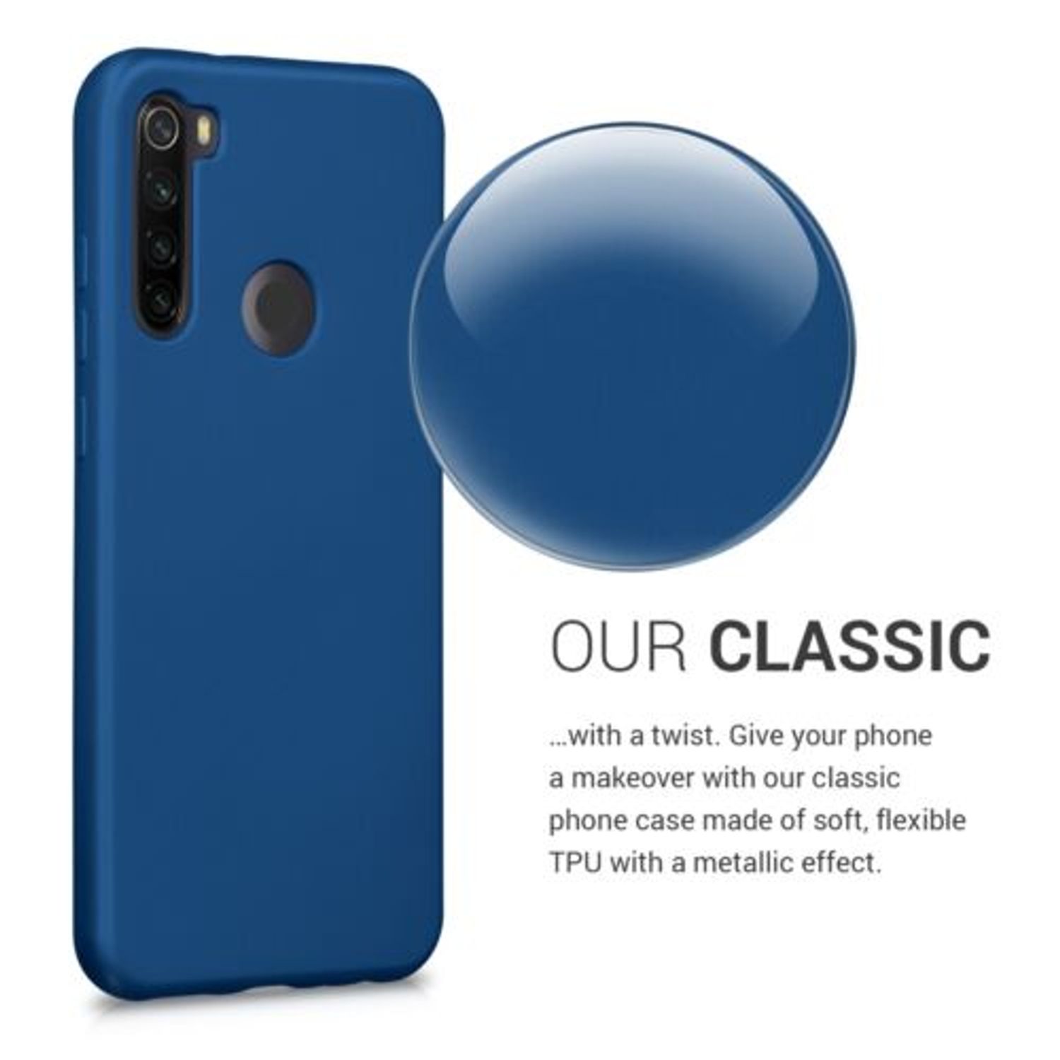 Husa pentru Xiaomi Redmi Note 8T, Silicon, Albastru, 50960.64 fotografia produsului View 4 L