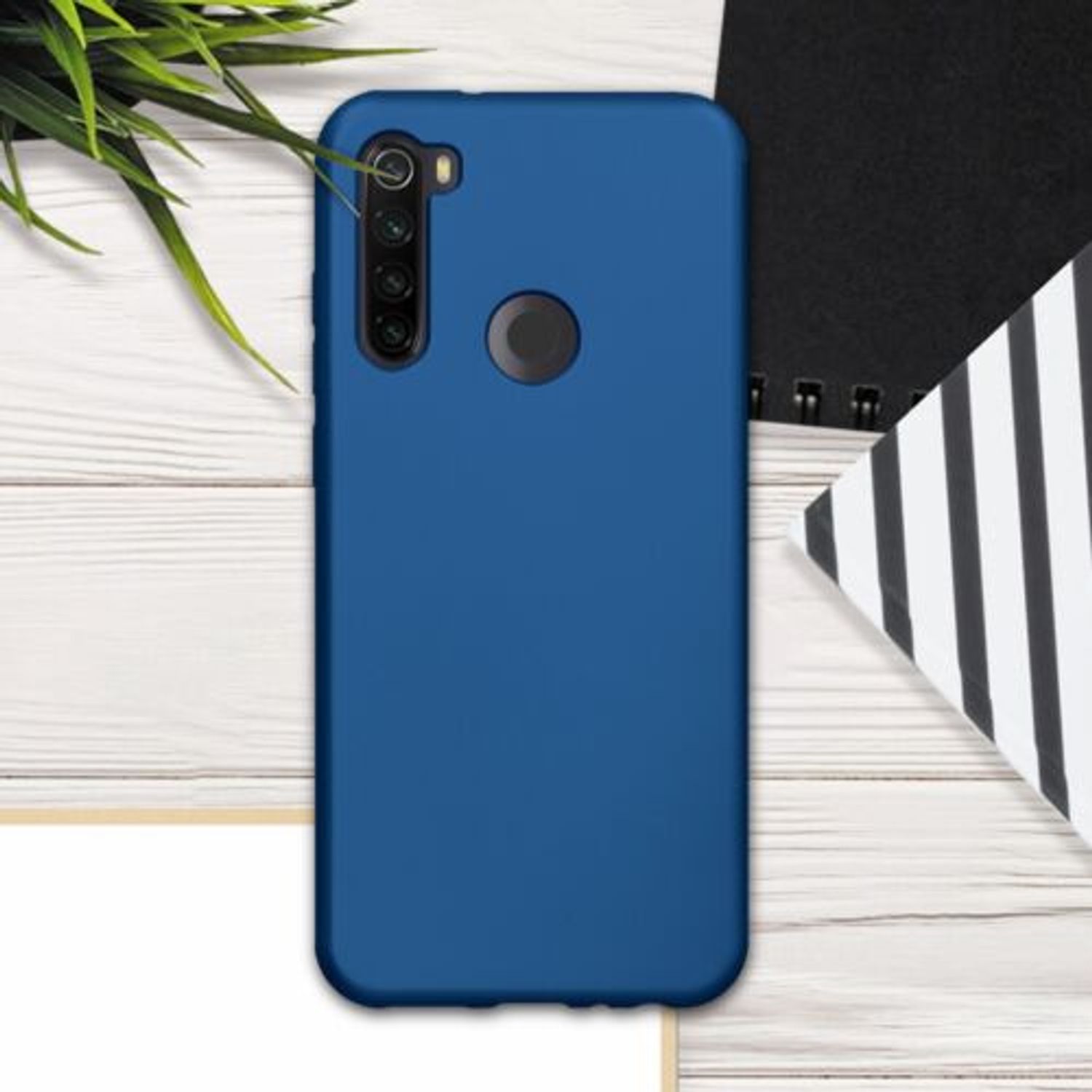 Husa pentru Xiaomi Redmi Note 8T, Silicon, Albastru, 50960.64 fotografia produsului View 5 L