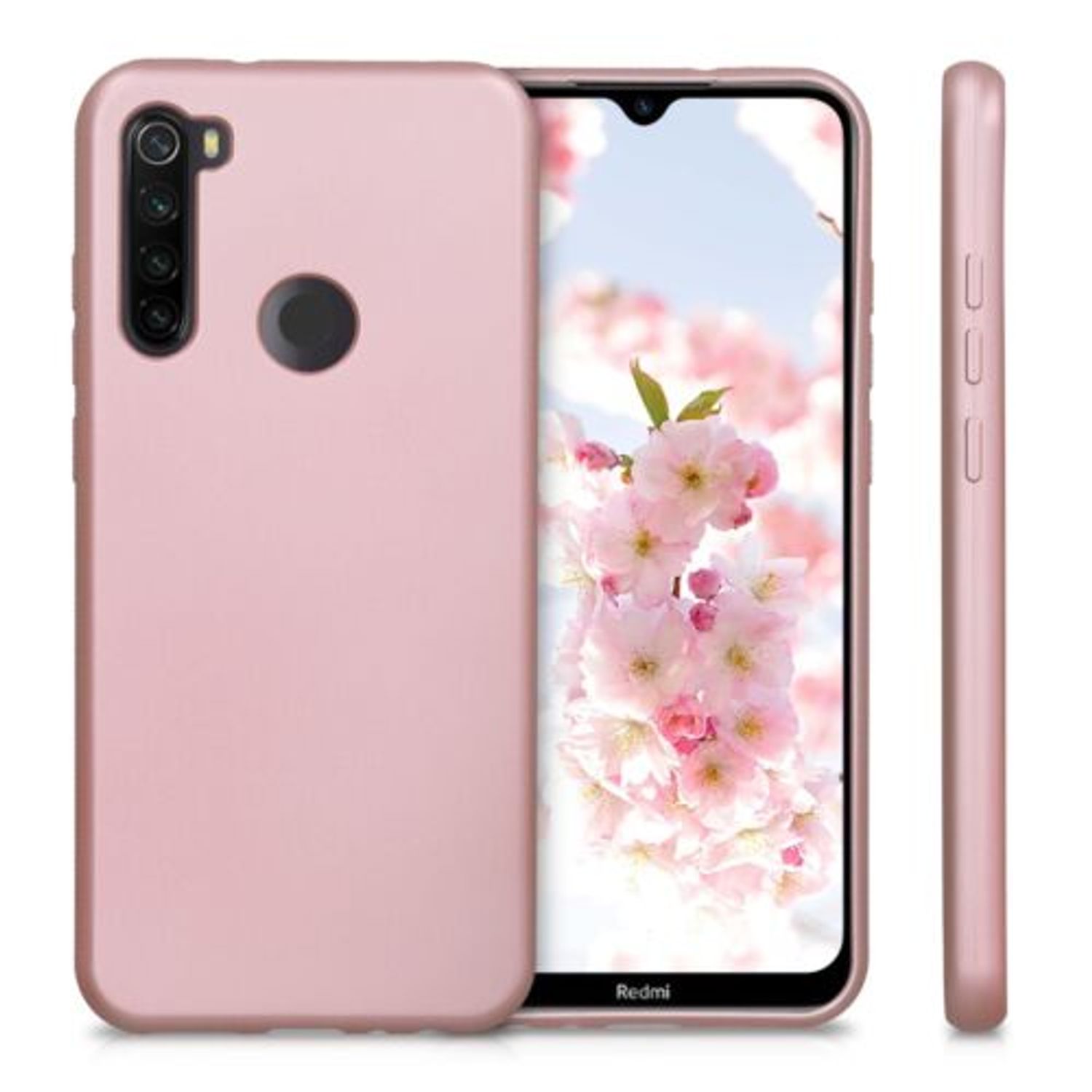 Husa pentru Xiaomi Redmi Note 8T, Silicon, Rose Gold, 50960.31 fotografia produsului View 2 L