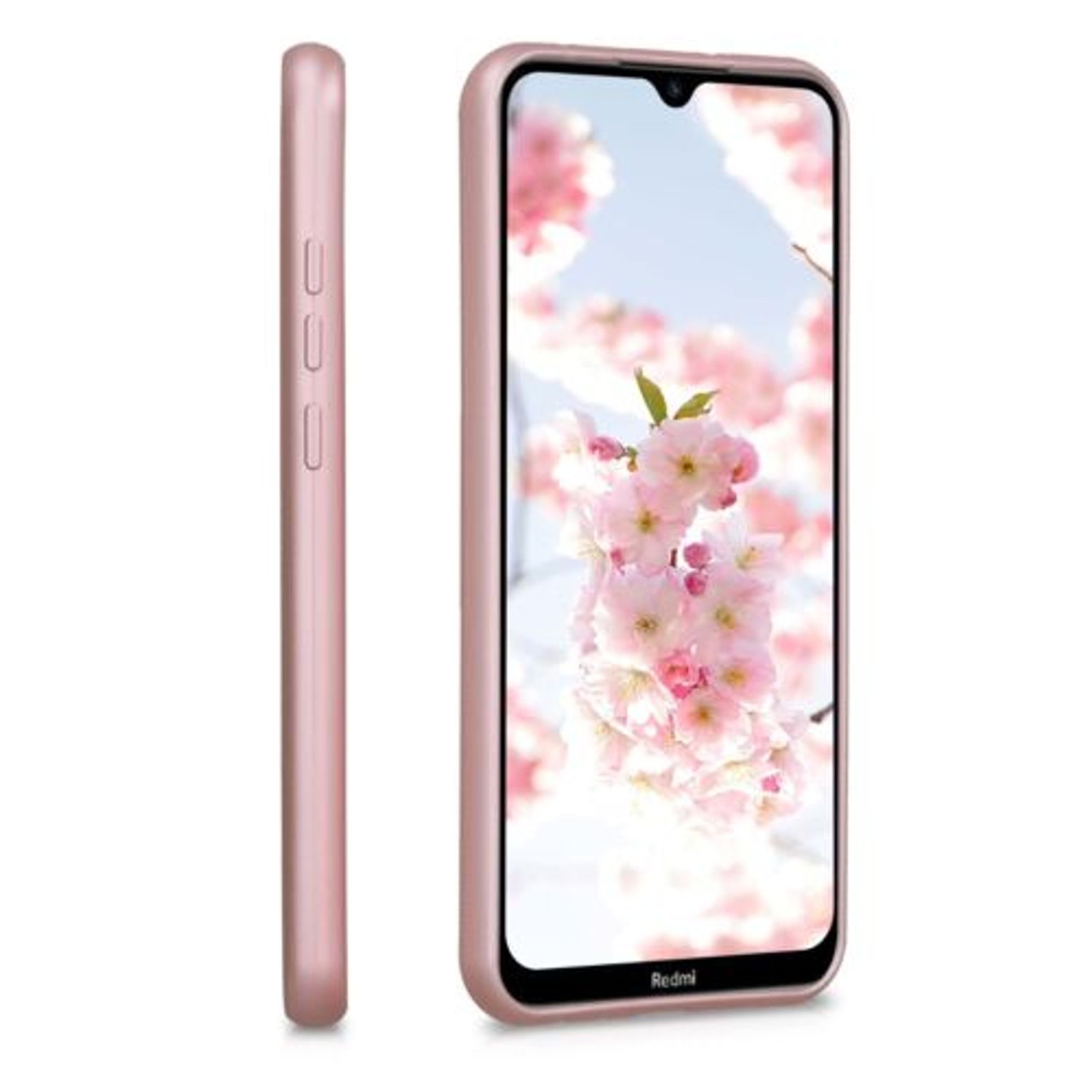 Husa pentru Xiaomi Redmi Note 8T, Silicon, Rose Gold, 50960.31 fotografia produsului View 3 L