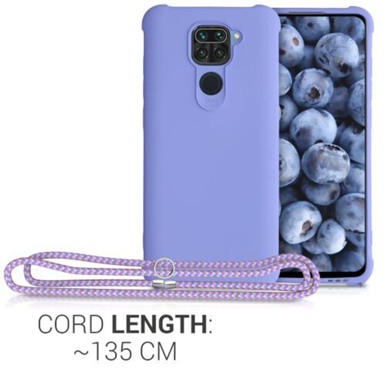 Husa pentru Xiaomi Redmi Note 9, Silicon, Mov, 53147.108 fotografia produsului View 6 L
