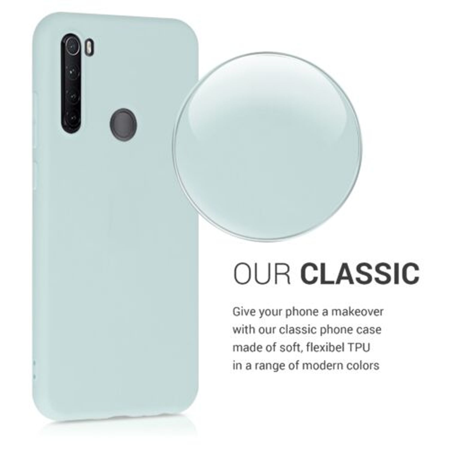 Husa pentru Xiaomi Redmi Note 8T, Silicon, Verde, 50956.200 fotografia produsului View 5 L