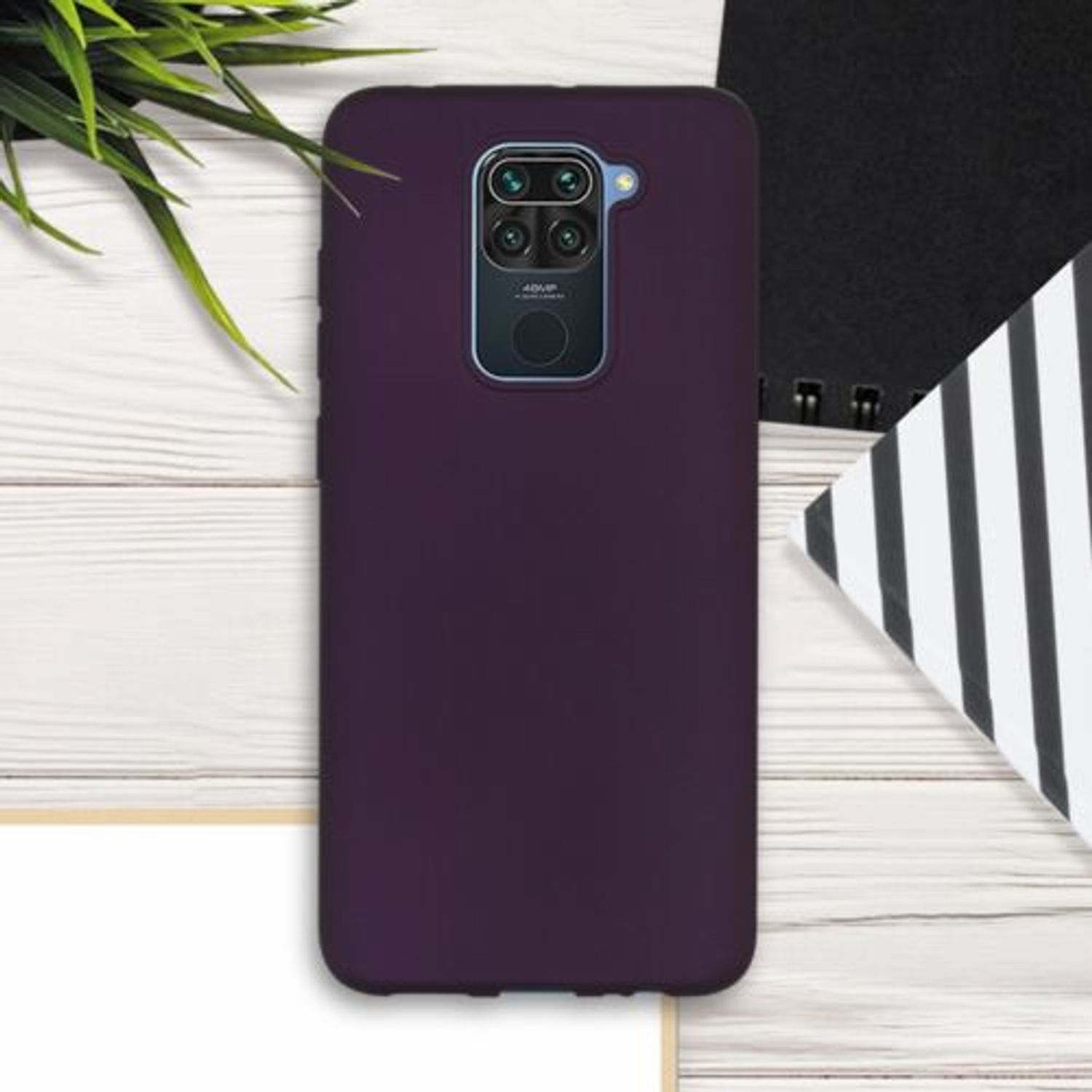 Husa pentru Xiaomi Redmi Note 9, Silicon, Mov, 52438.115 fotografia produsului View 6 L