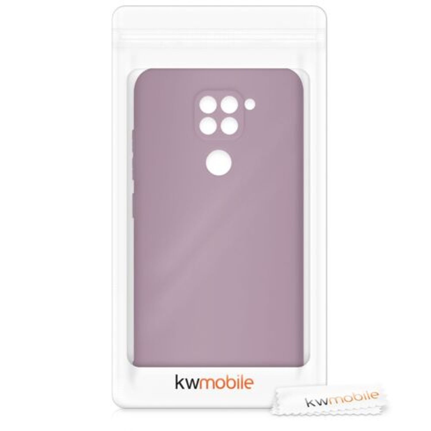 Husa pentru Xiaomi Redmi Note 9, Silicon, Mov, 52437.181 fotografia produsului View 8 L