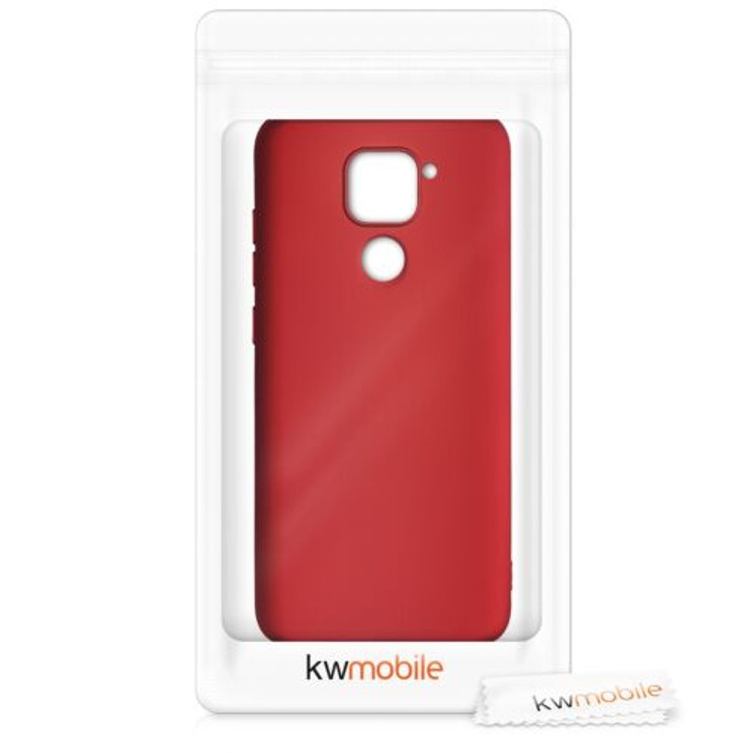 Husa pentru Xiaomi Redmi Note 9, Silicon, Rosu, 52438.36 fotografia produsului View 7 L