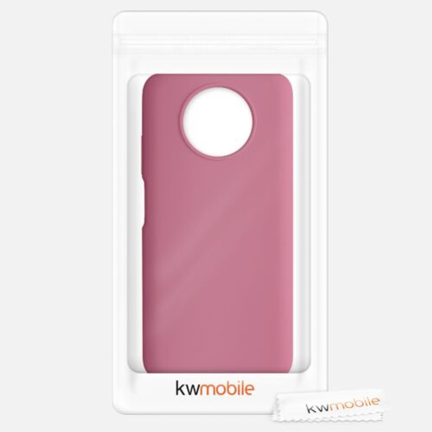 Husa pentru Xiaomi Redmi Note 9T, Silicon, Roz, 54217.212 fotografia produsului View 8 L